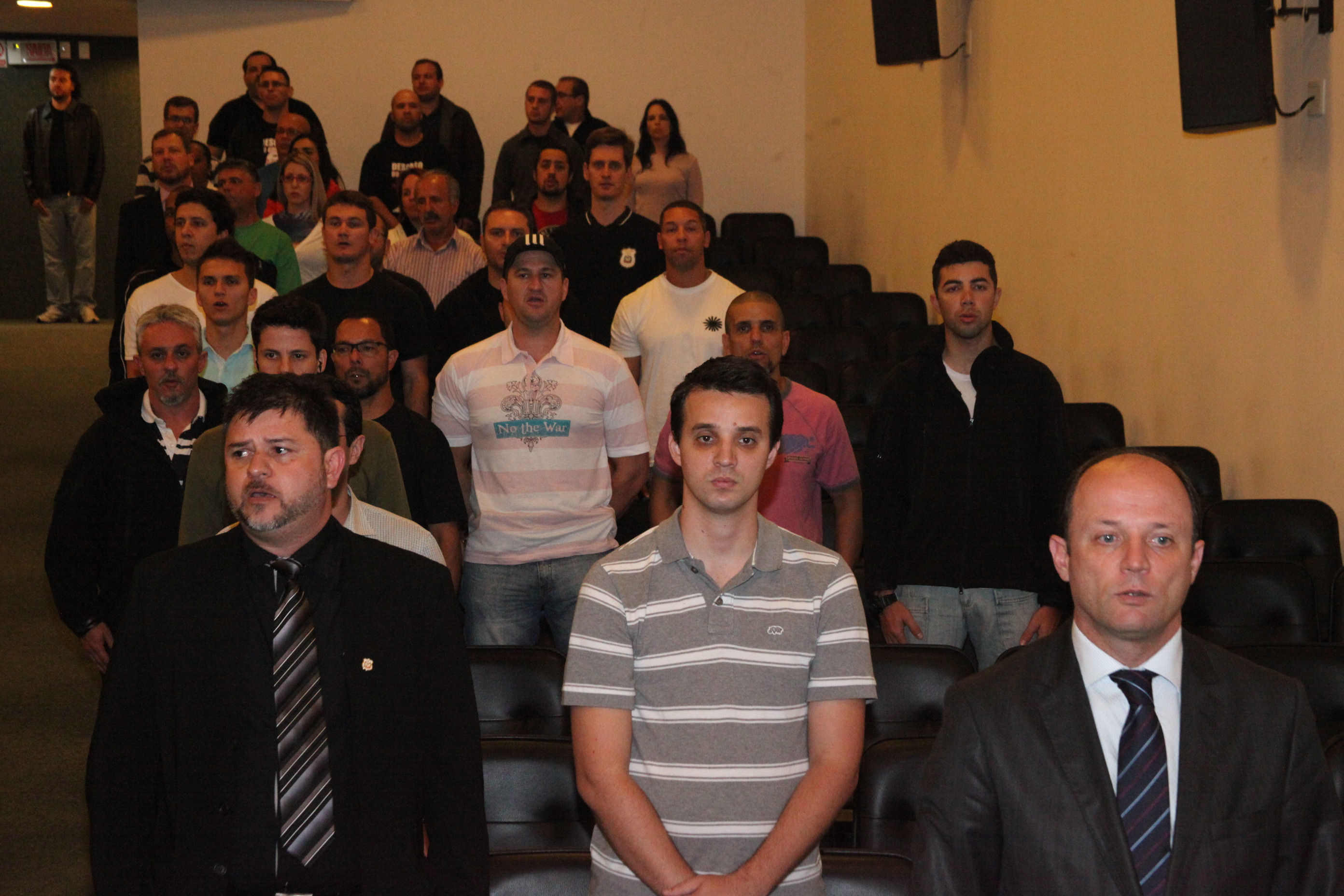 Posse da nova diretoria do Sindicato dos Policiais Civis de Santa Catarina. Foto: Fábio Queiroz