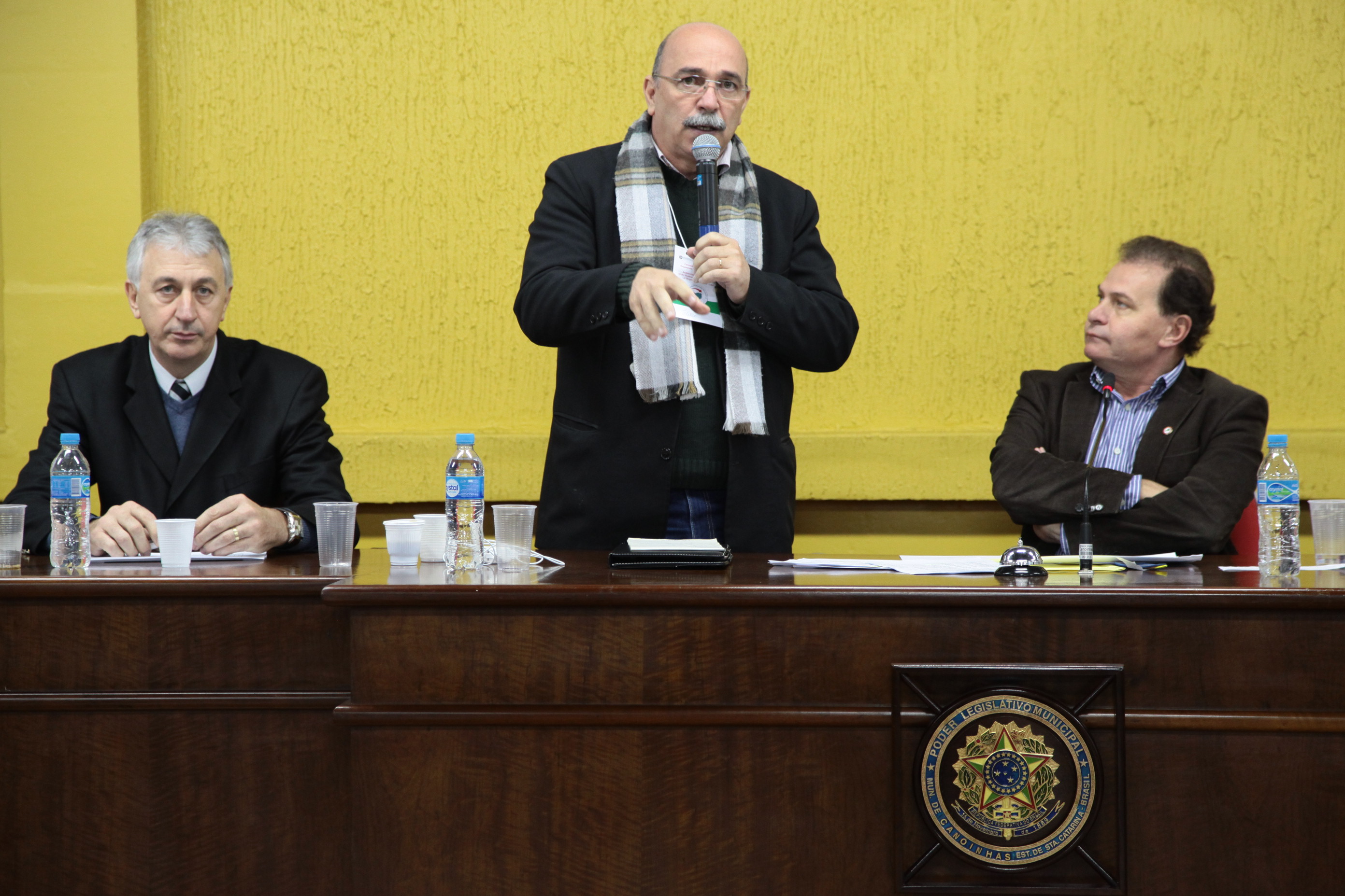 Audiência Pública do Orçamento Regionalizado em Canoinhas. Túlio Tavares. Foto: Miriam Zomer
