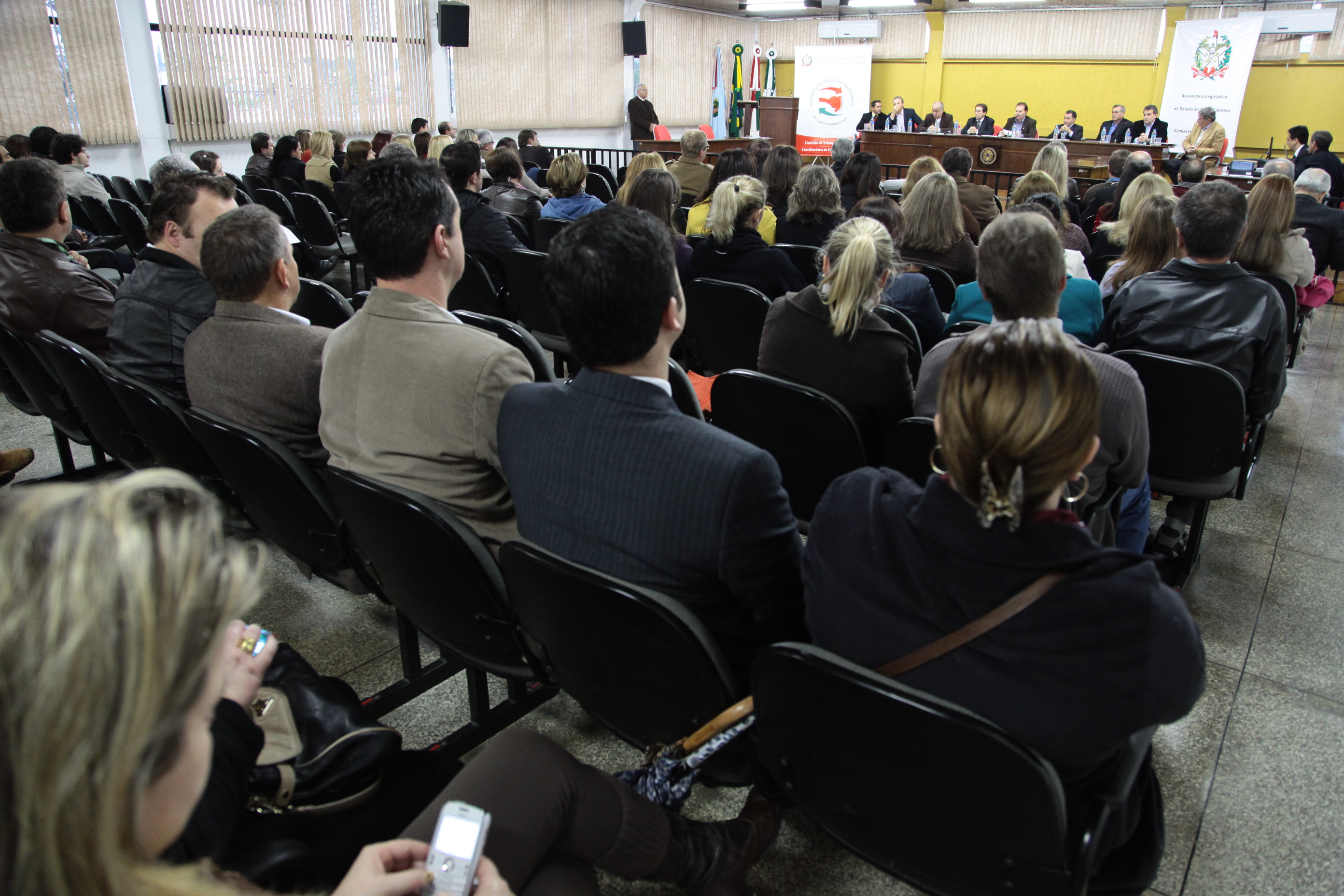 Audiência Pública do Orçamento Regionalizado em Canoinhas. Foto: Miriam Zomer