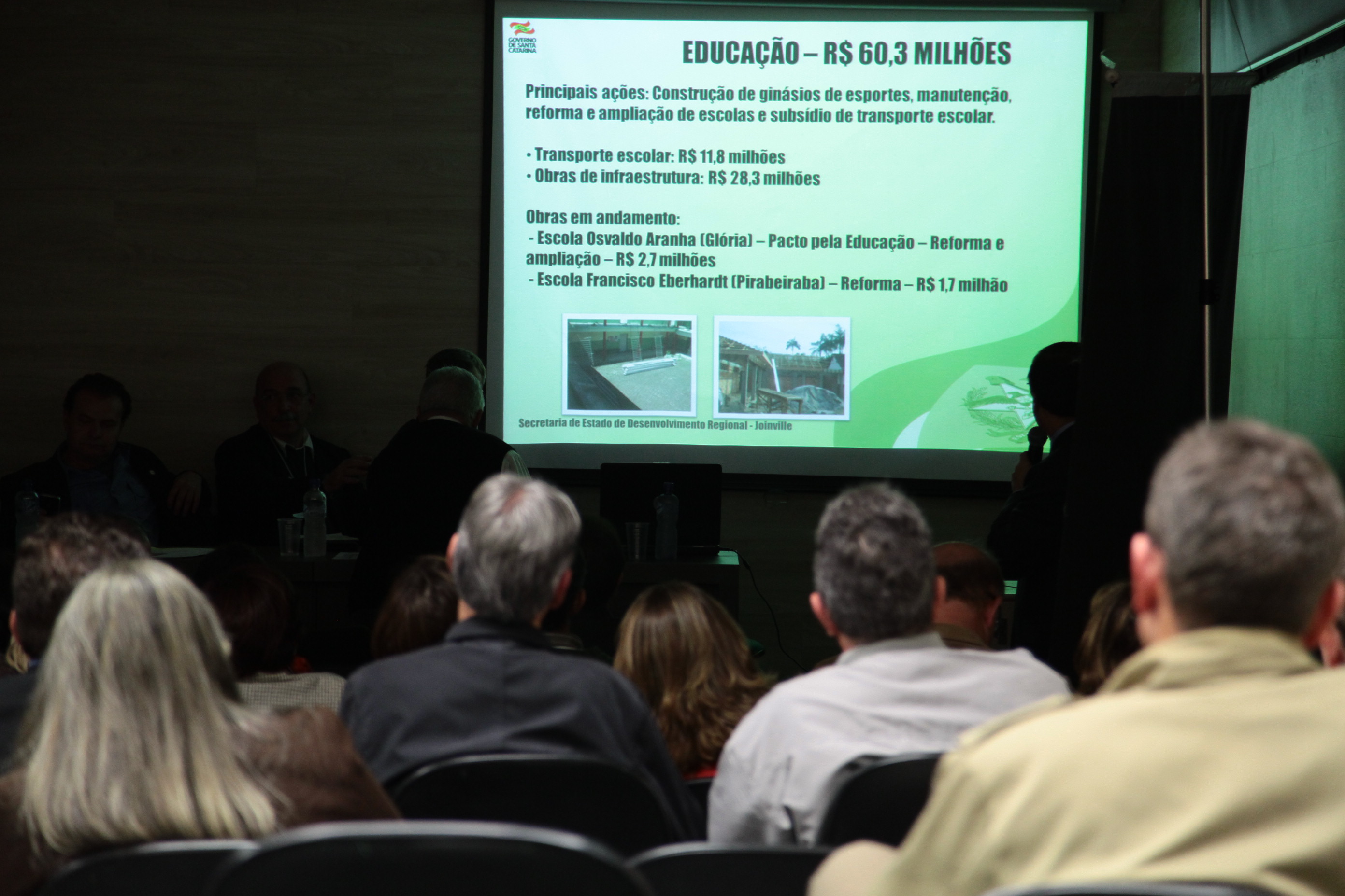 Audiência Pública do Orçamento Regionalizado em Joinville. Foto: Miriam Zomer