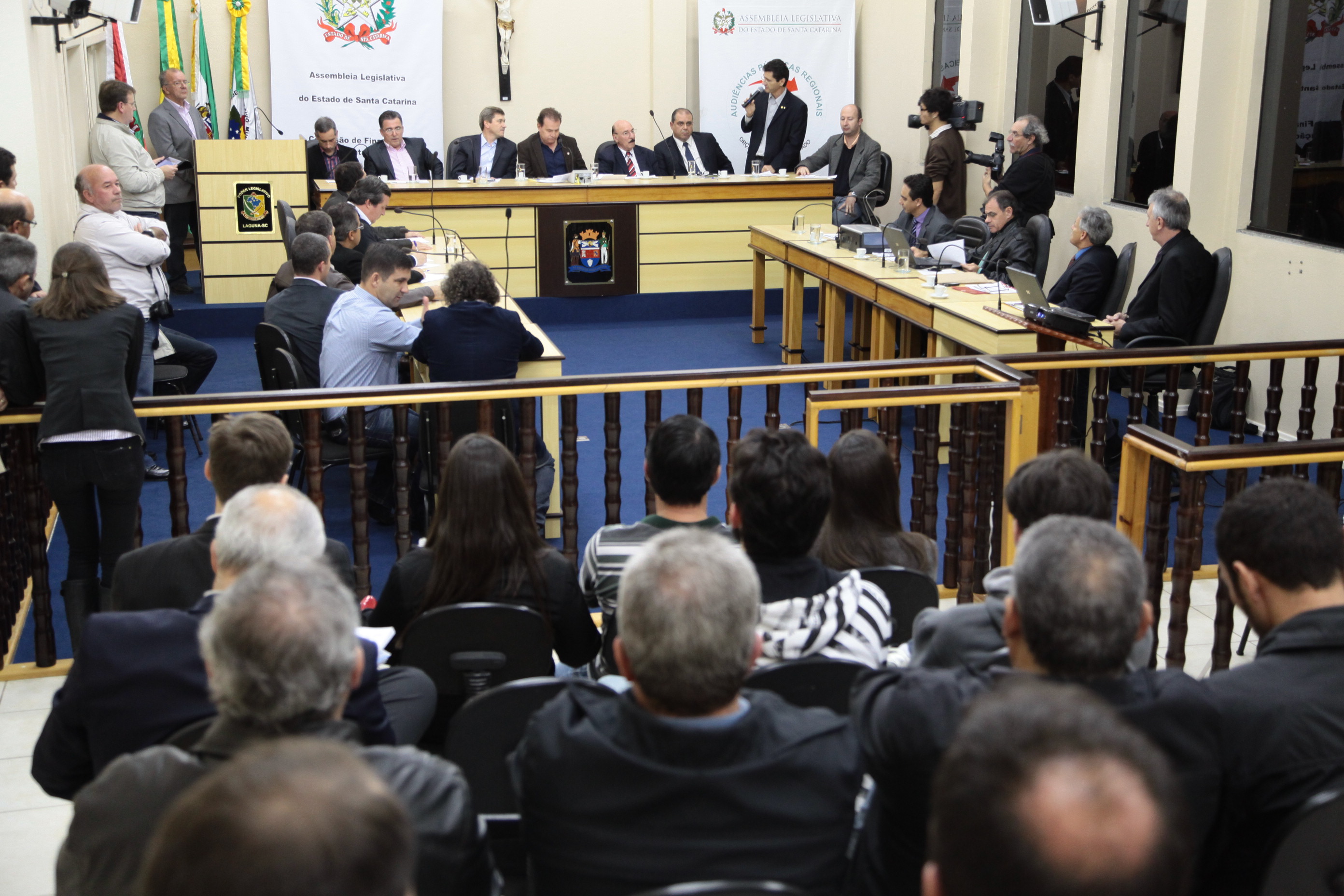 Audiência Pública do Orçamento Regionalizado em Laguna. Foto: Miriam Zomer