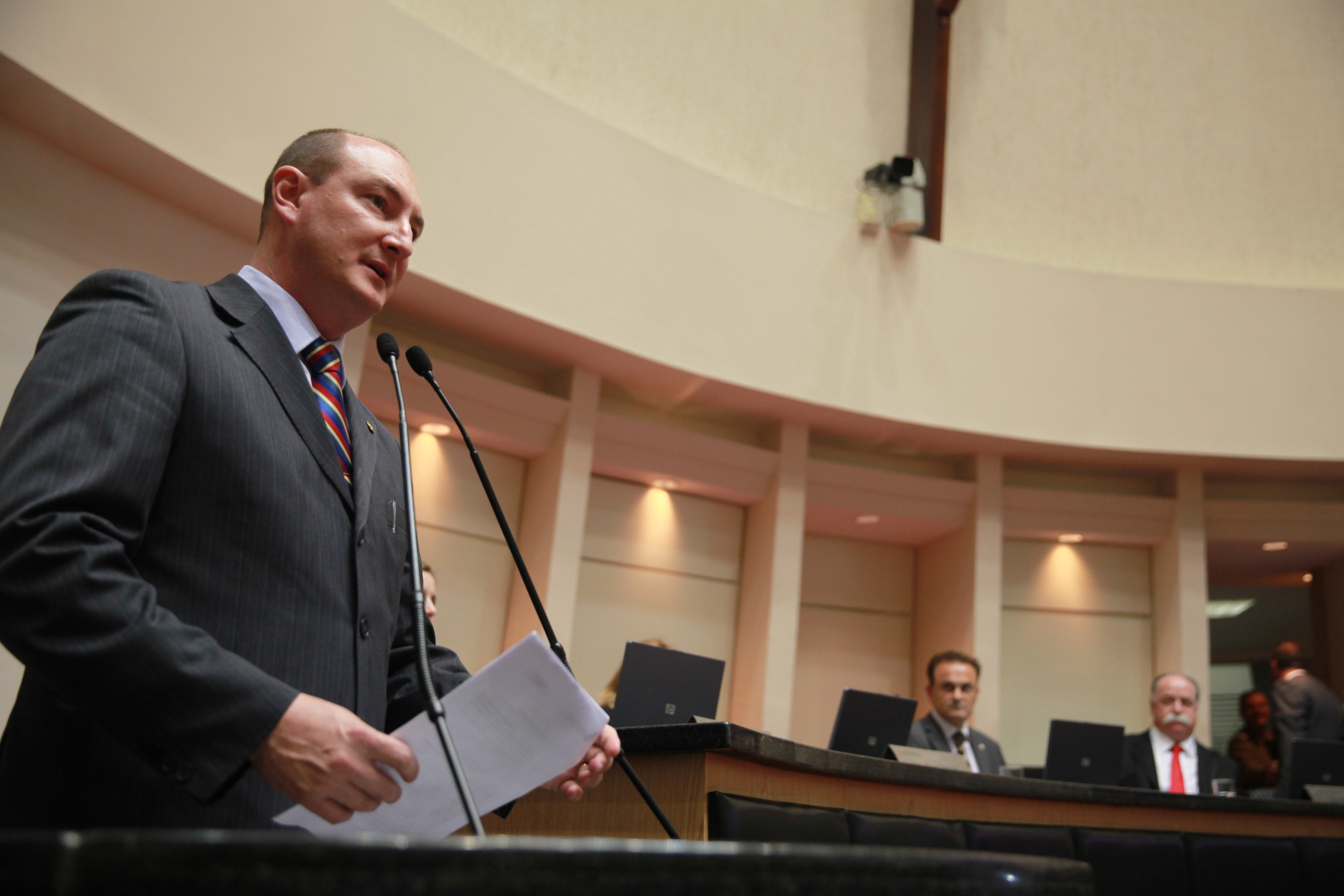 Sessão Ordinária - Plenário Osni Régis -Deputado: Mauro de Nadal (PMDB) - Foto: Lucas Gabriel Diniz