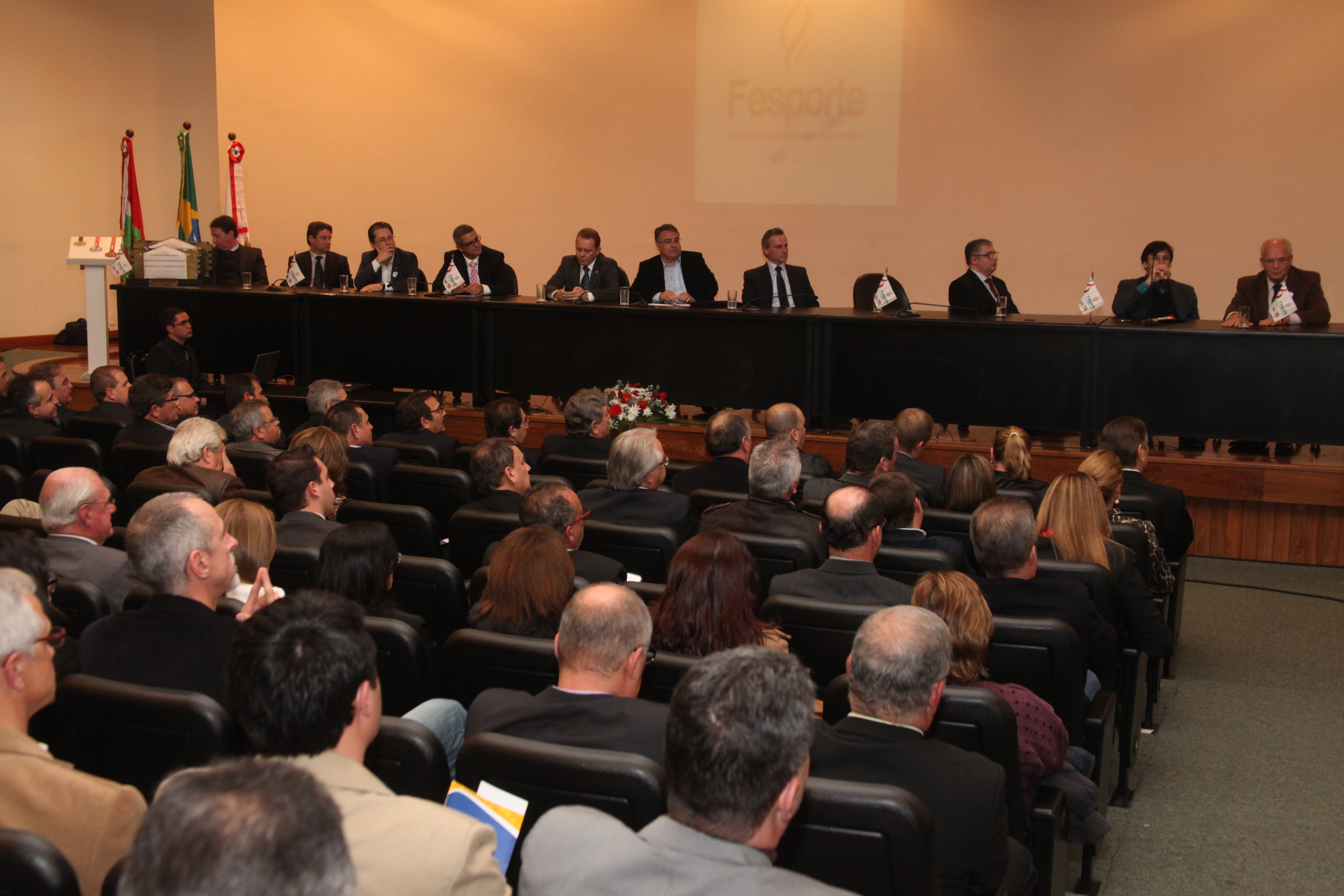 Ato Solene em comemoração à quinquagésima terceira edição dos Jogos Abertos de Santa Catarina e Lançamento oficial dos 53ºs JASC. Foto: Fábio Queiroz