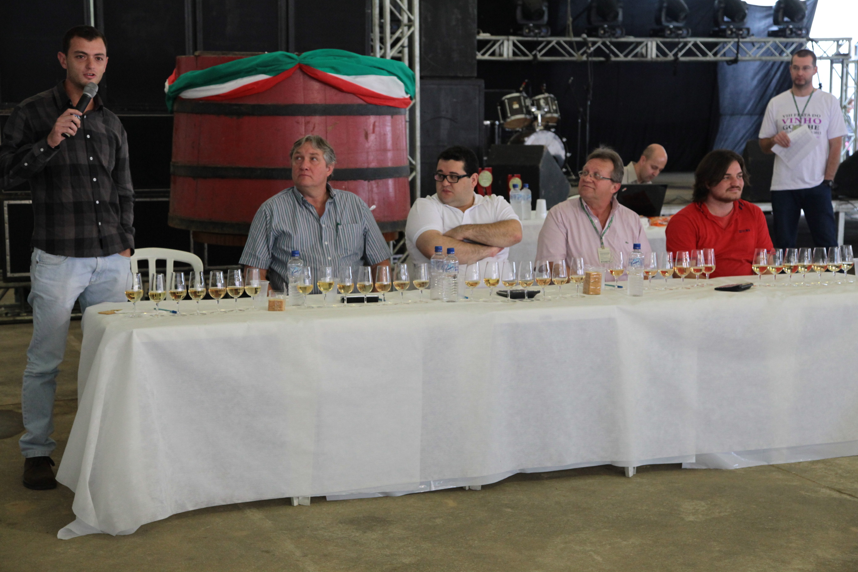 Segundo dia da VIII Festa do Vinho Goethe - Pedras Grandes. Concurso do Vinho Goethe. Foto: Miriam Zomer