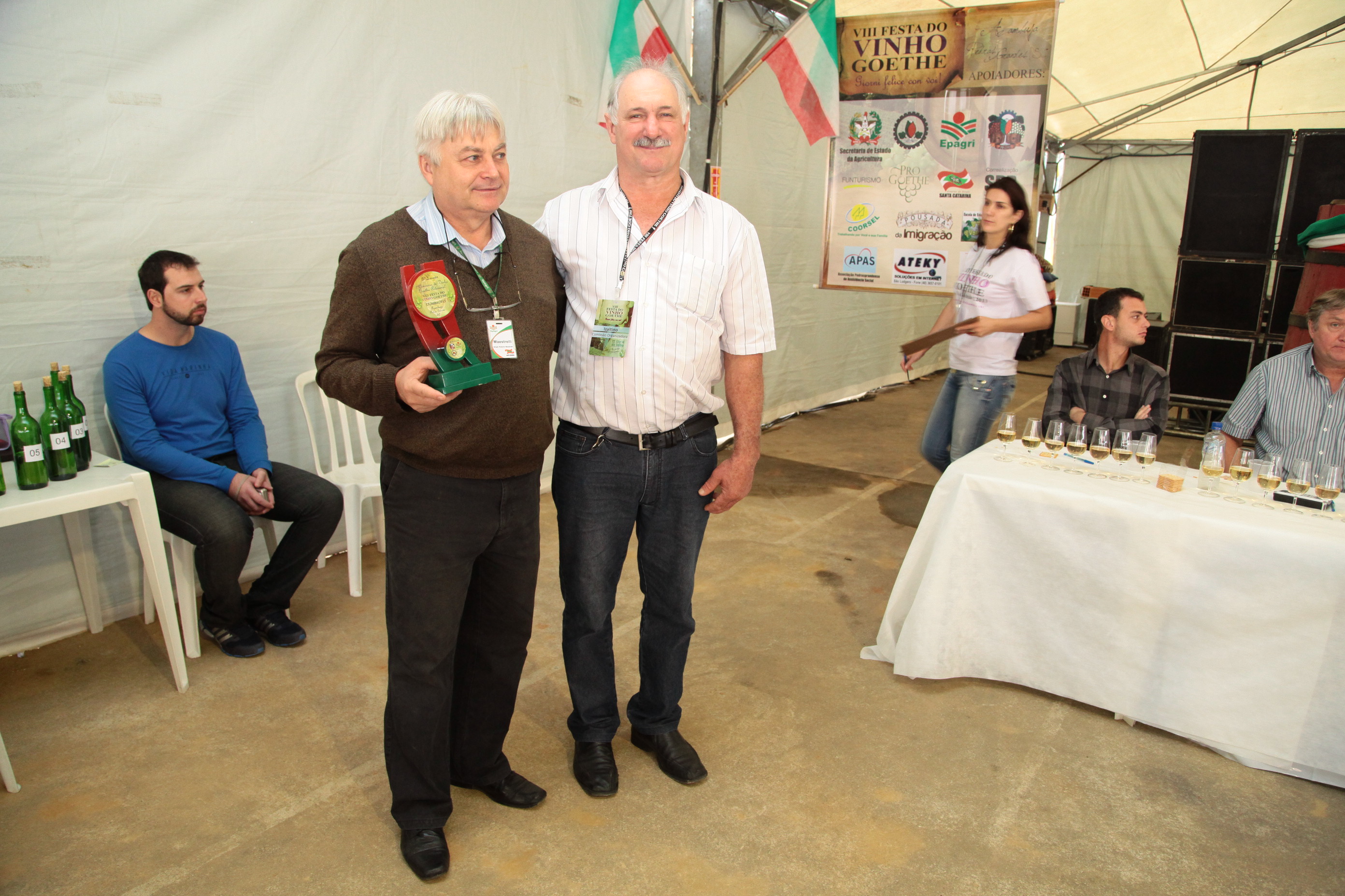 Segundo dia da VIII Festa do Vinho Goethe - Pedras Grandes. Concurso do Vinho Goethe. Foto: Miriam Zomer