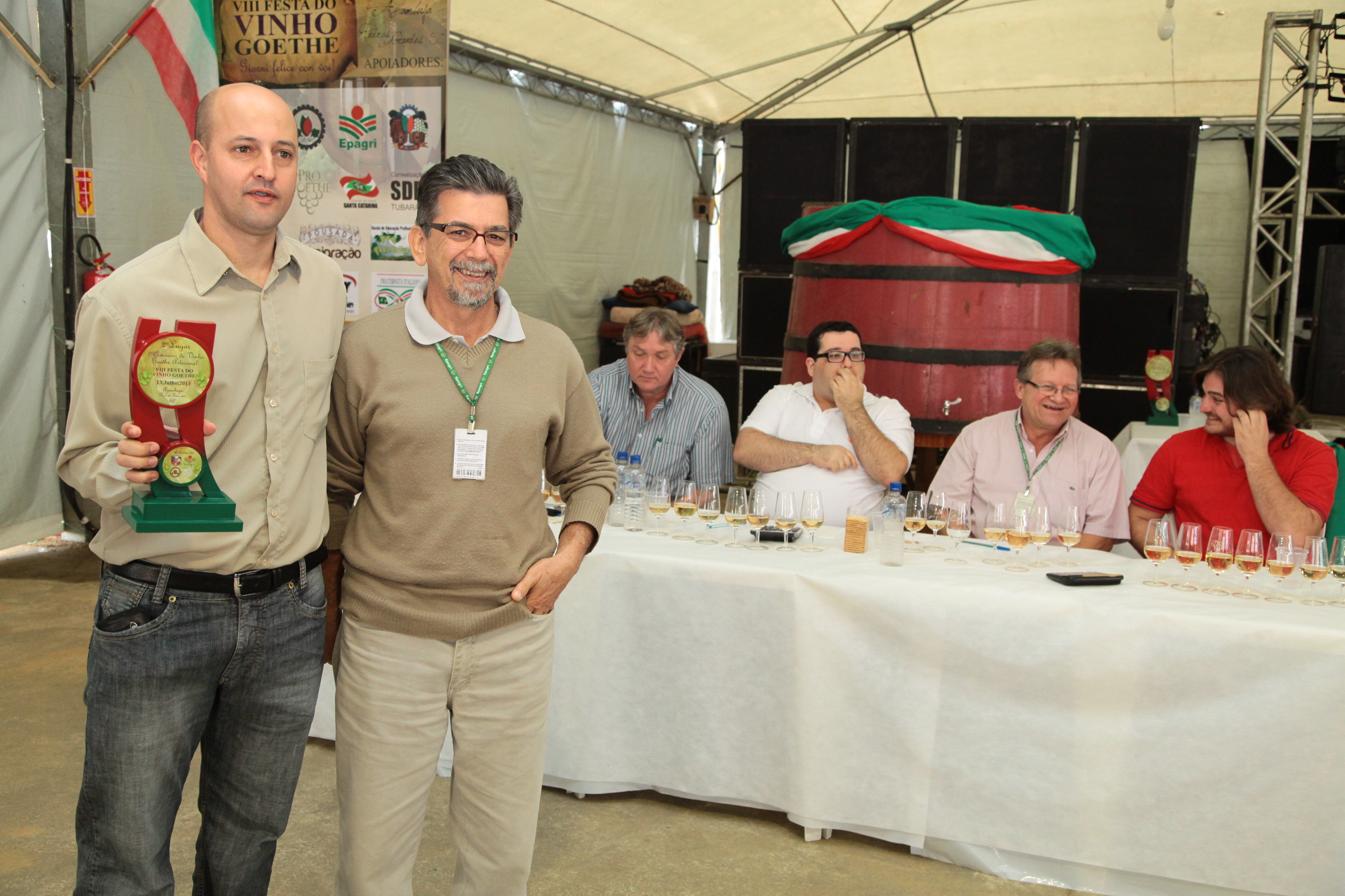 Segundo dia da VIII Festa do Vinho Goethe - Pedras Grandes. Concurso do Vinho Goethe. Foto: Miriam Zomer