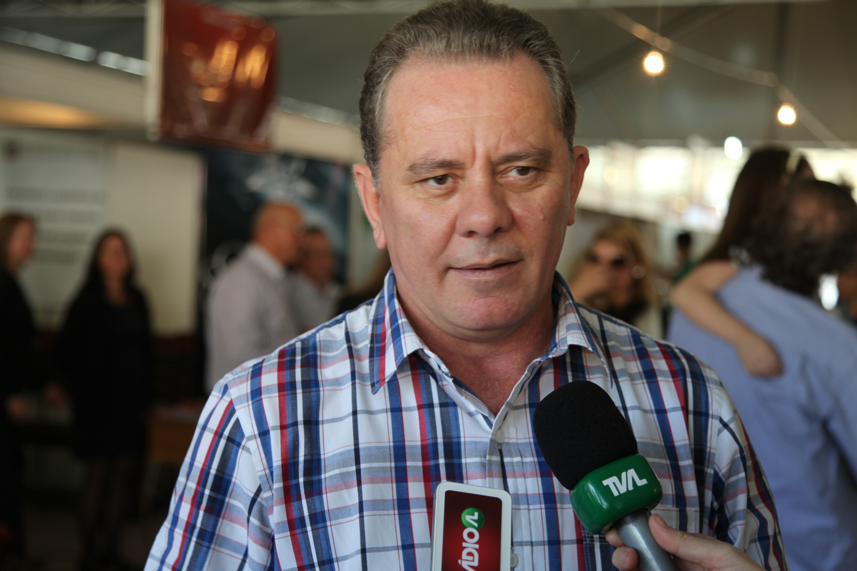 Presidente da Alesc, Deputado Joares Ponticelli (PP), no encerramento da VIII Festa do Vinho Goethe. Foto: Miriam Zomer