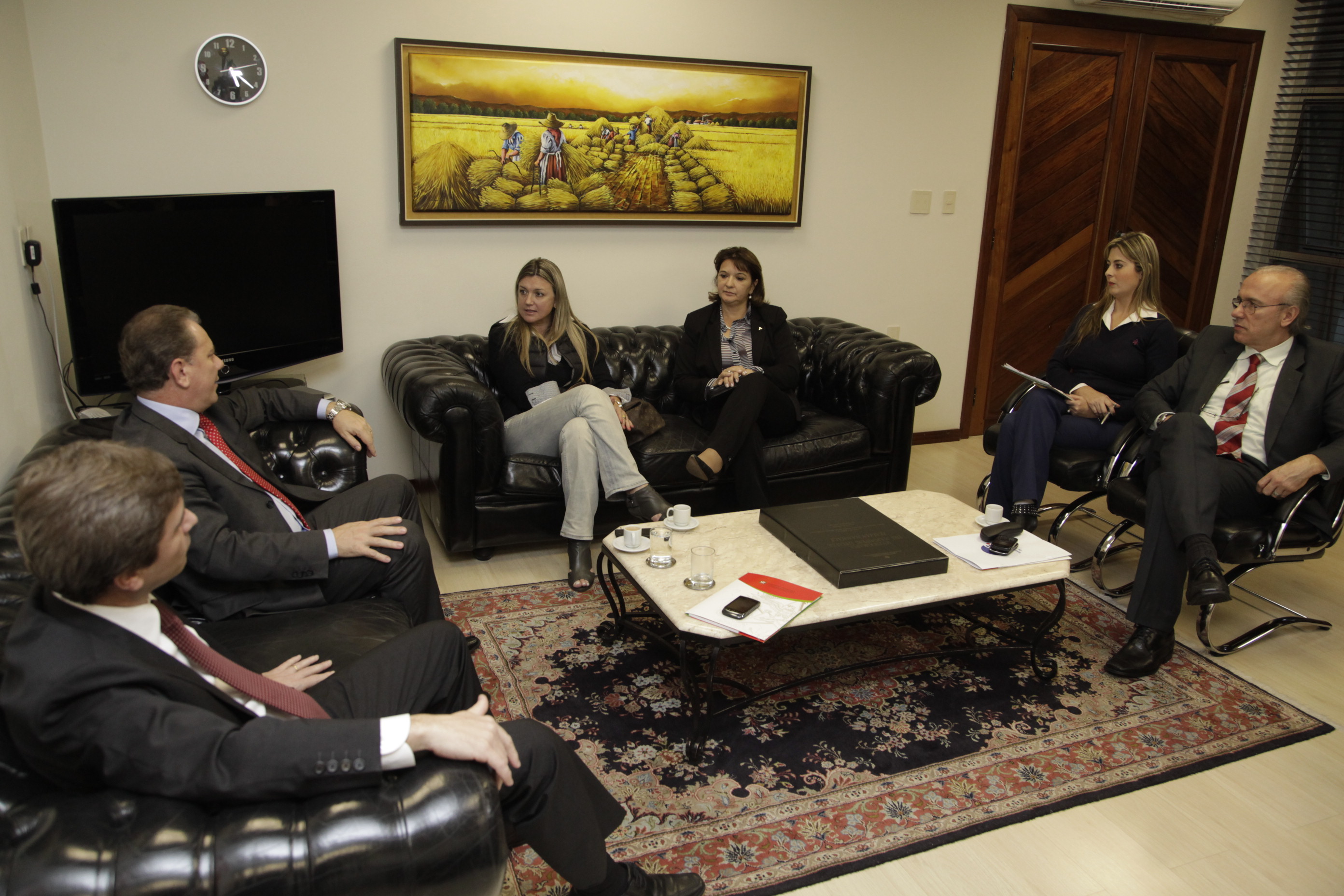 Reunião  com a presidente da FCEE, Rose Bartucheski. Foto: Carlos Kilian