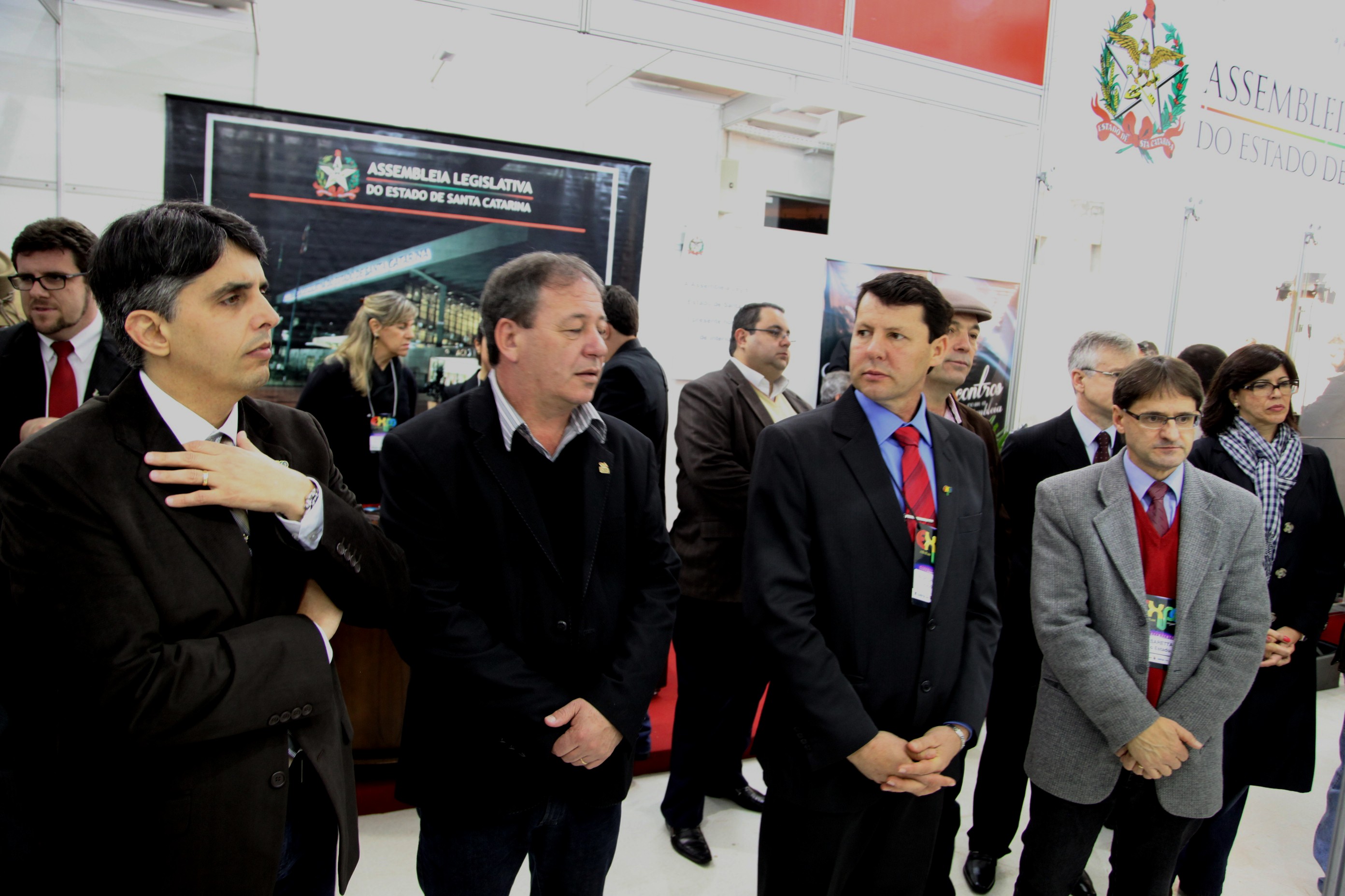Autoridades na Solenidade de Abertura da EXPOCONCORDIA 2013    Foto Carlos Kilian/Agencia AL