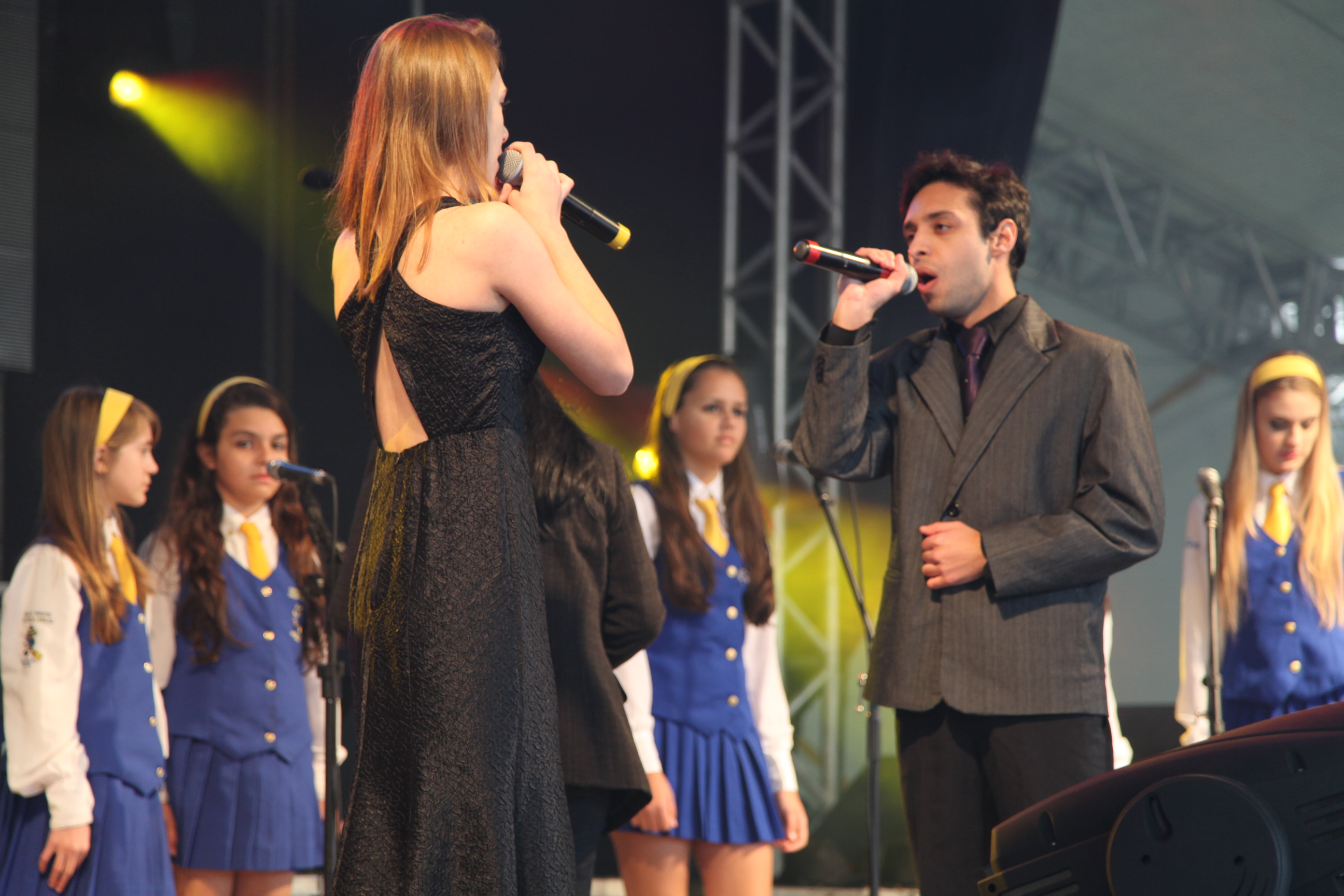 22ª Festa do Peixe em Arroio do Silva - Coral Show Criança Feliz. Foto: Miriam Zomer