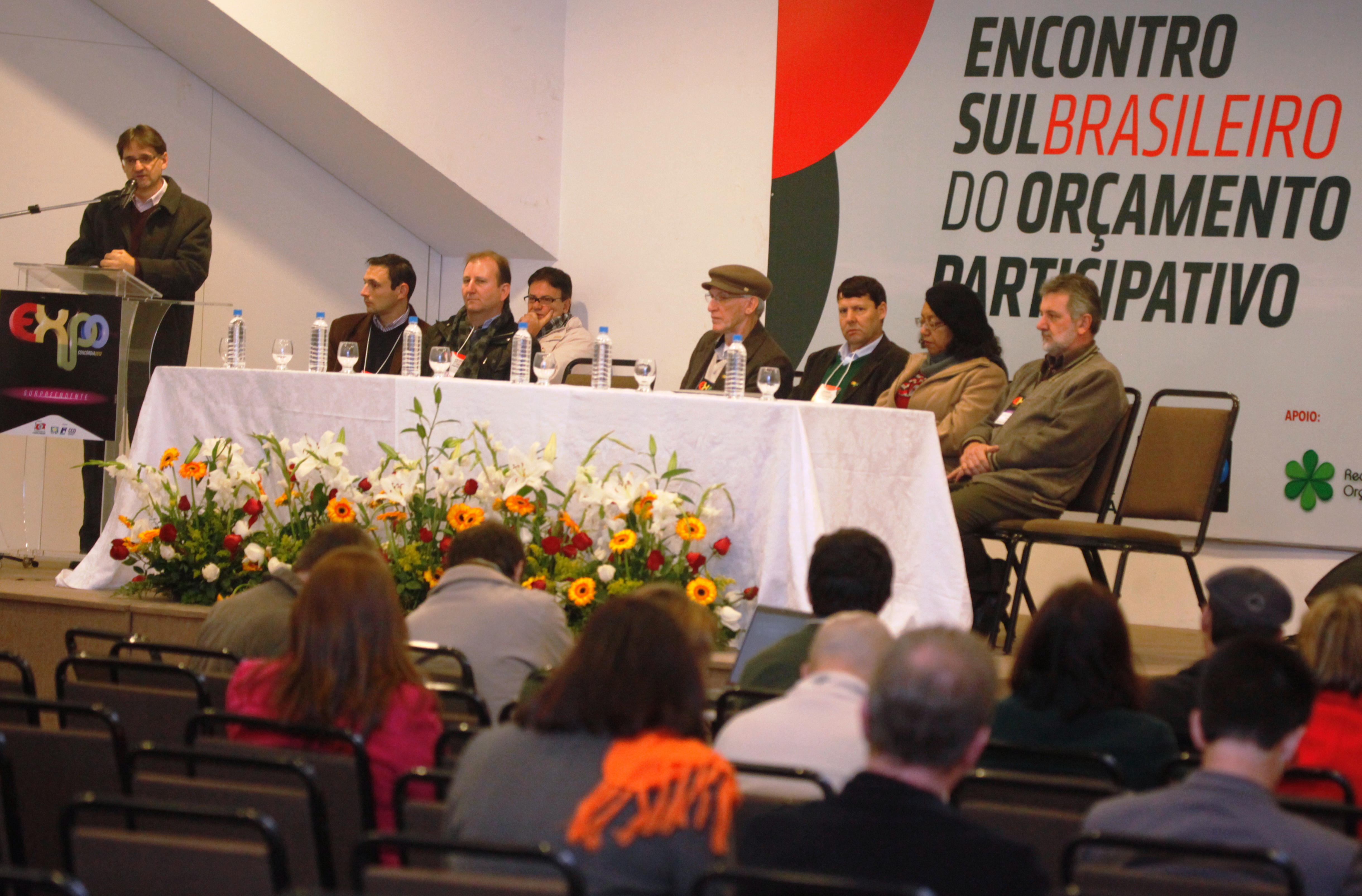 Solenidade de Abertura do Encontro Sul Brasileiro do Orçamento Participativo na EXPOCONCÓRDIA 2013       Foto Carlos Kilian/Agencia AL