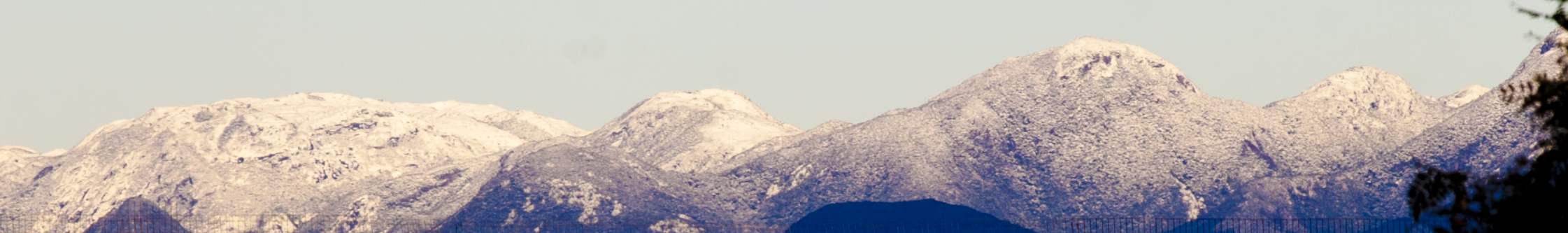 Neve no alto do Morro do Cambirela, em Palhoça na Grande Florianópolis. Foto: Fábio Queiroz
