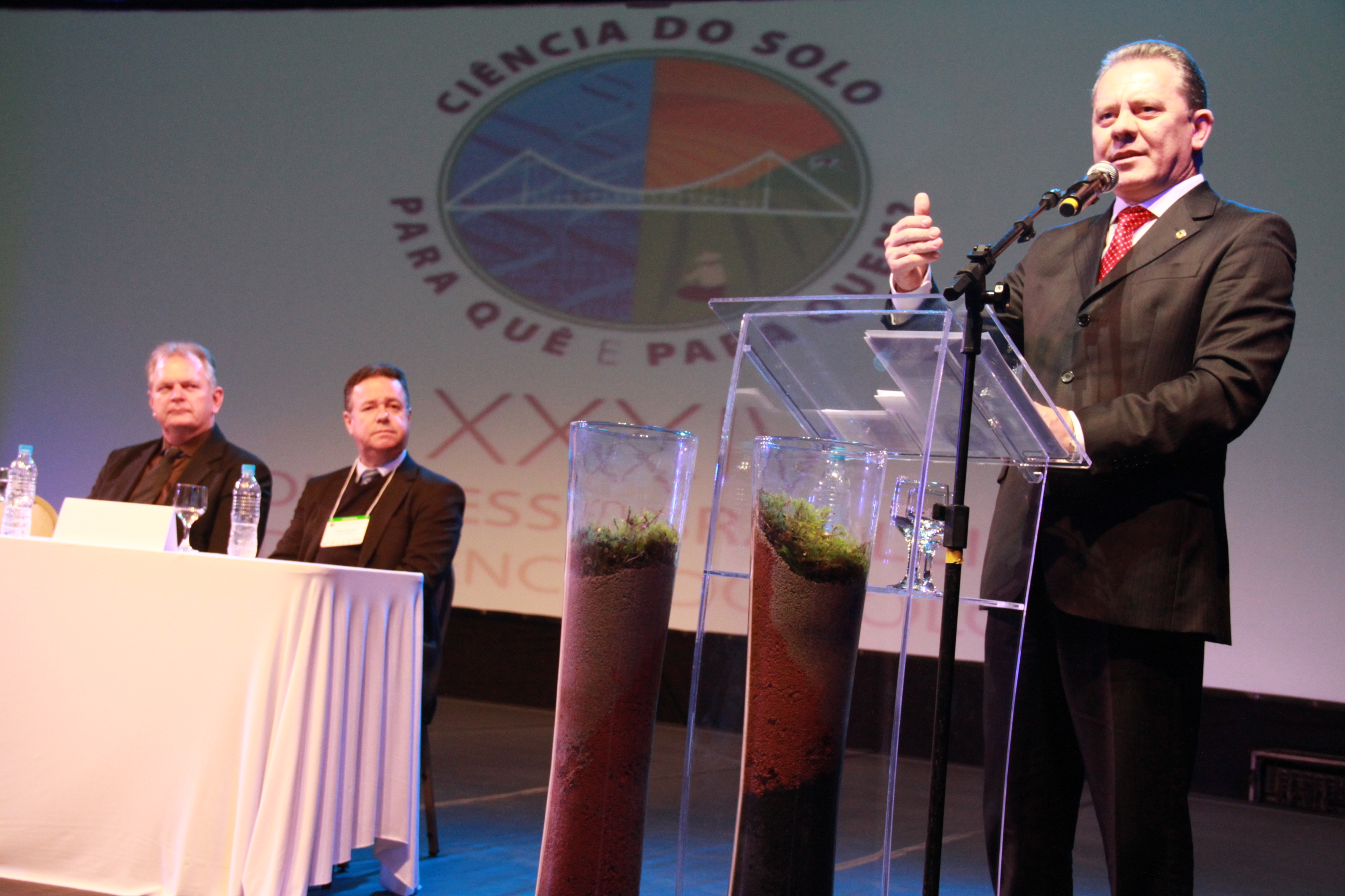 Abertura do XXXIV Congresso Brasileiro de Ciência do Solo. Fotos: Miriam Zomer