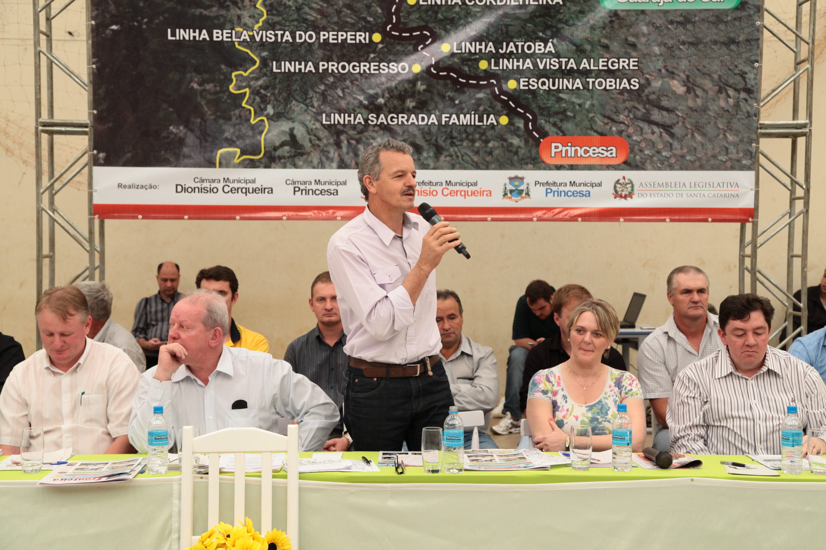 Audiência Pública da Comissão de Transportes em Dionísio Cerqueira. Foto: Miriam Zomer