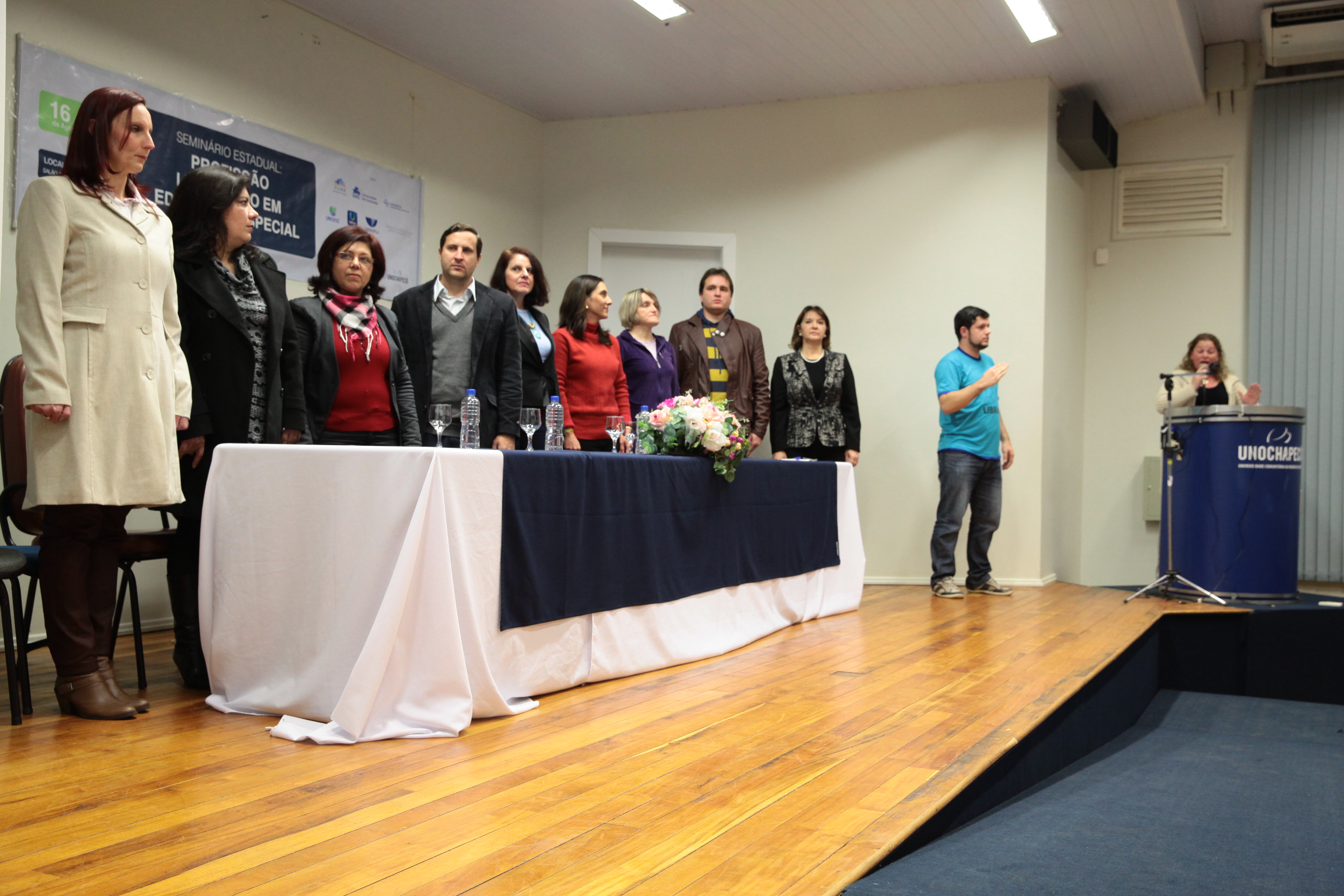 Seminário Estadual: Profissão Licenciado em Educação Especial em Chapecó. Foto: Miriam Zomer