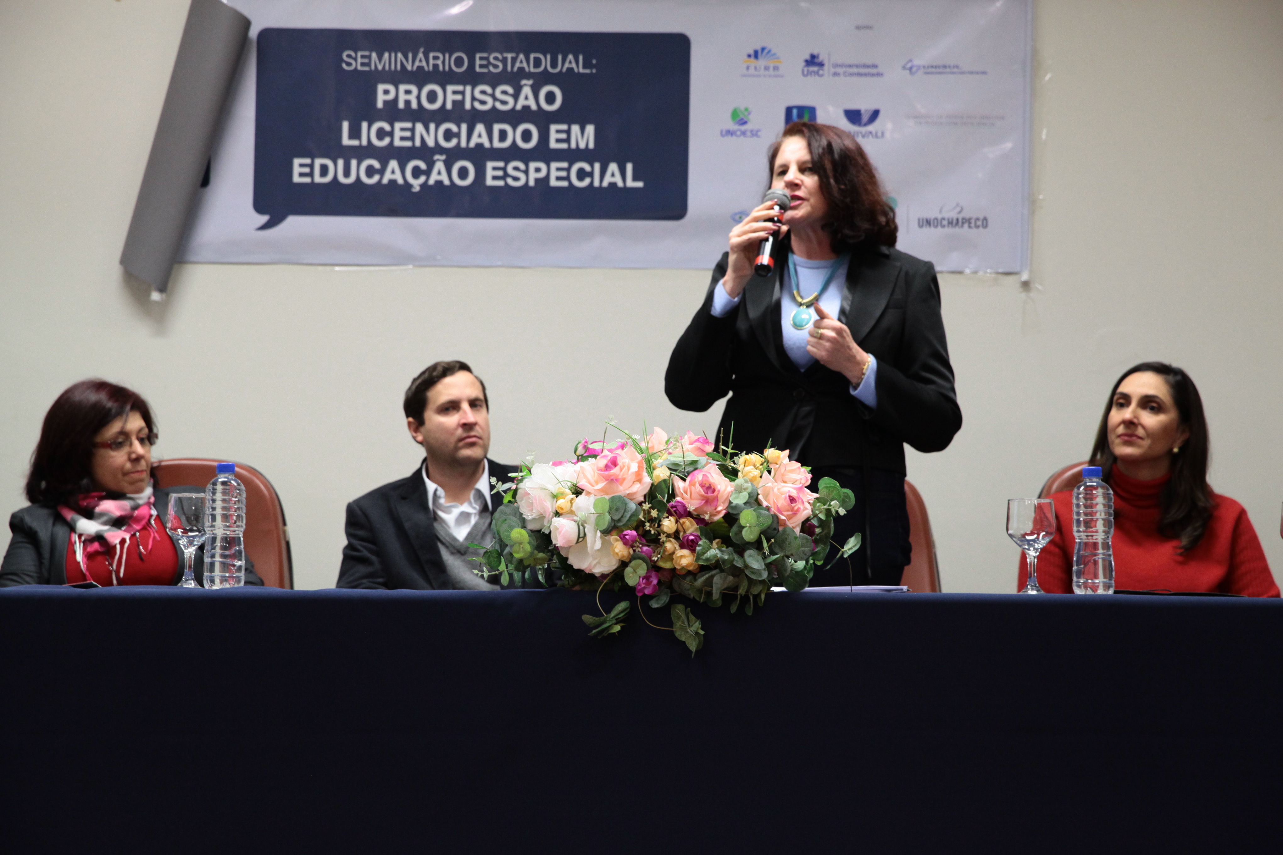 Seminário Estadual: Profissão Licenciado em Educação Especial em Chapecó. Foto: Miriam Zomer