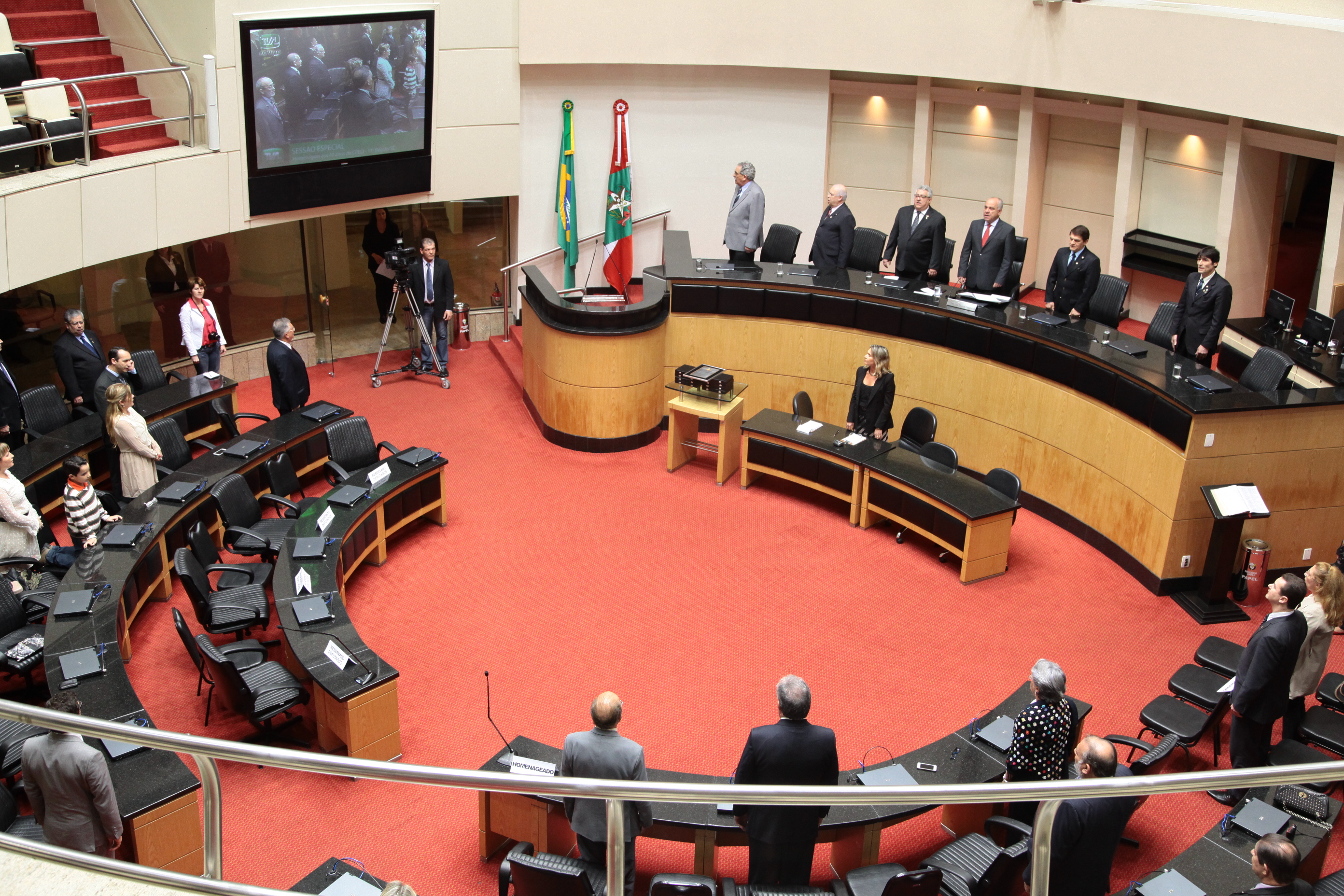 Sessão Especial em homenagem ao Conselho Regional de Corretores de Imóveis de Santa Catarina CRECI - 11ª Região/SC, pela passagem dos 40 anos de fundação. Foto: Miriam Zomer