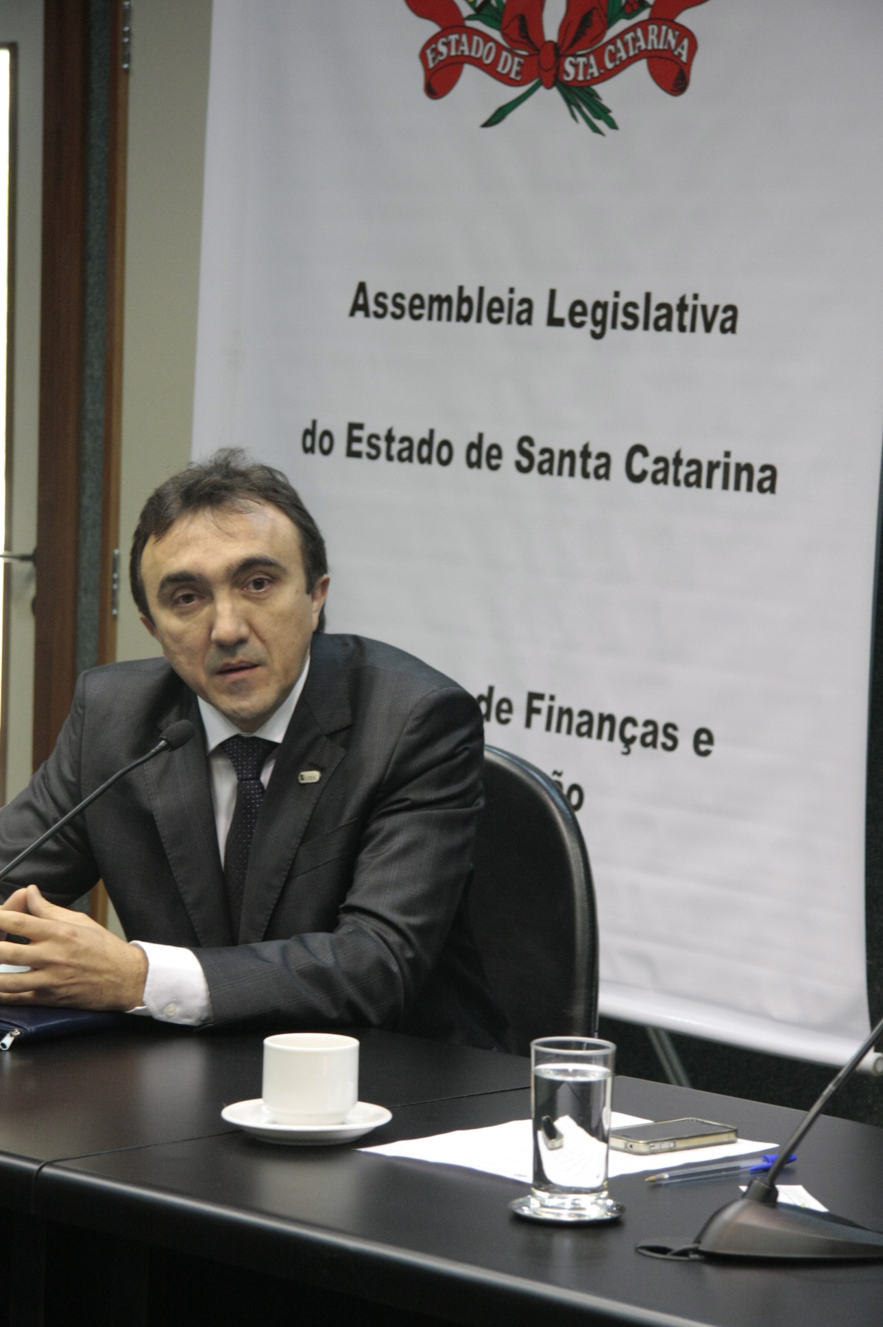 Antonio Heronaldo de Sousa, reitor da UDESC. Comissão de Finanças e Tributações. Foto: Eduardo Guedes de Oliveira