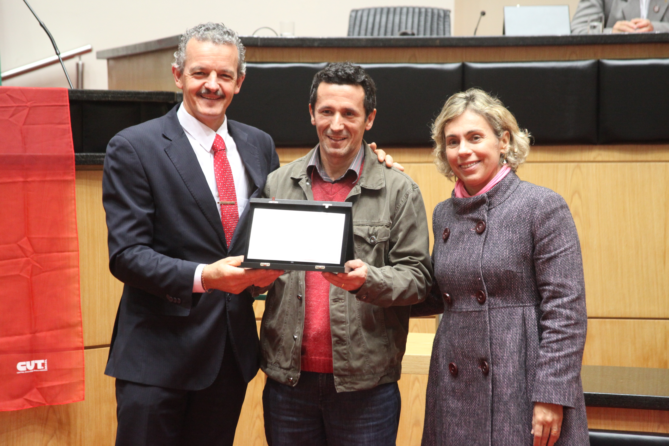 Homenagem aos 30 anos de fundação da CUT nacional. Foto: Fábio Queiroz