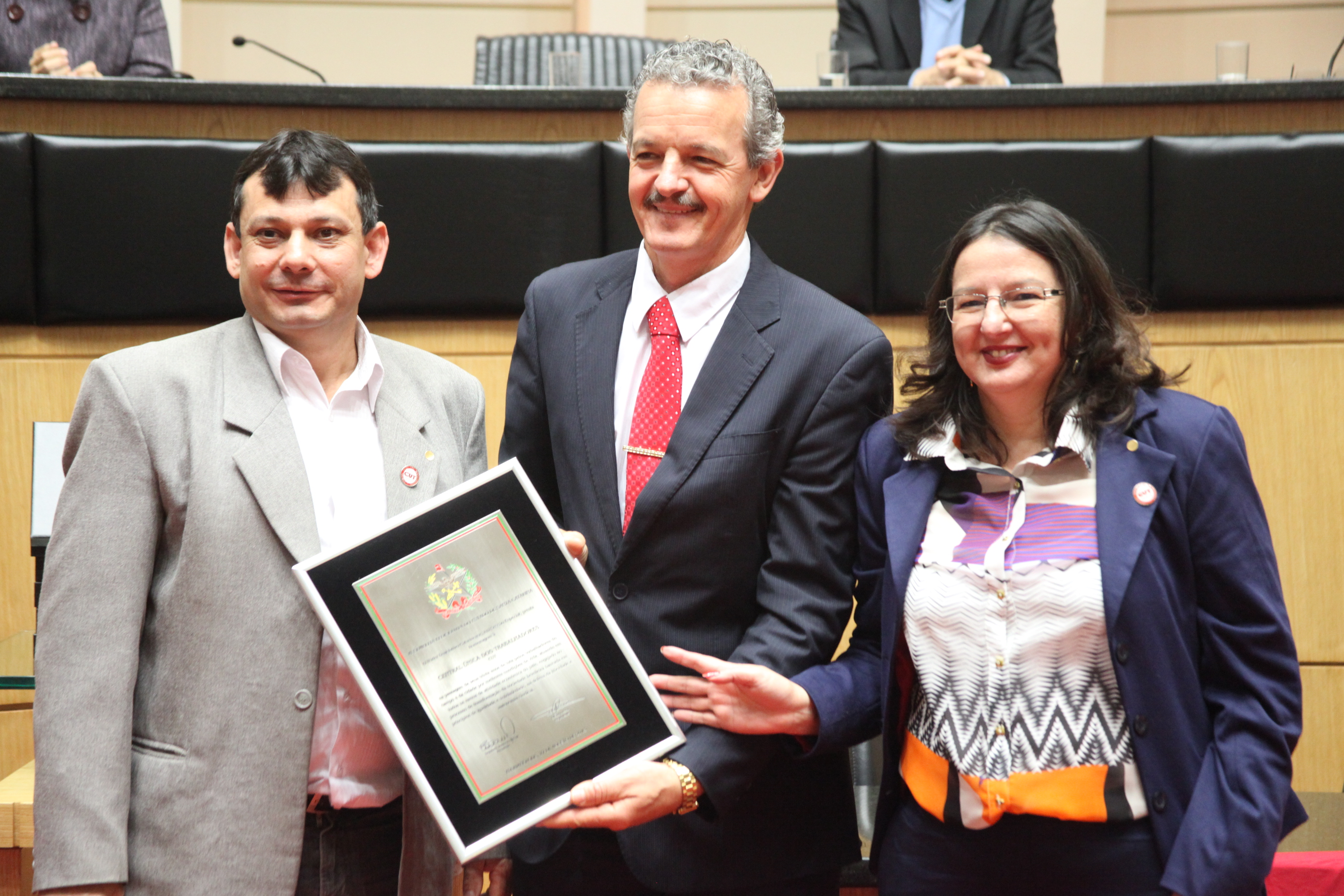Homenagem aos 30 anos de fundação da CUT nacional. Foto: Fábio Queiroz