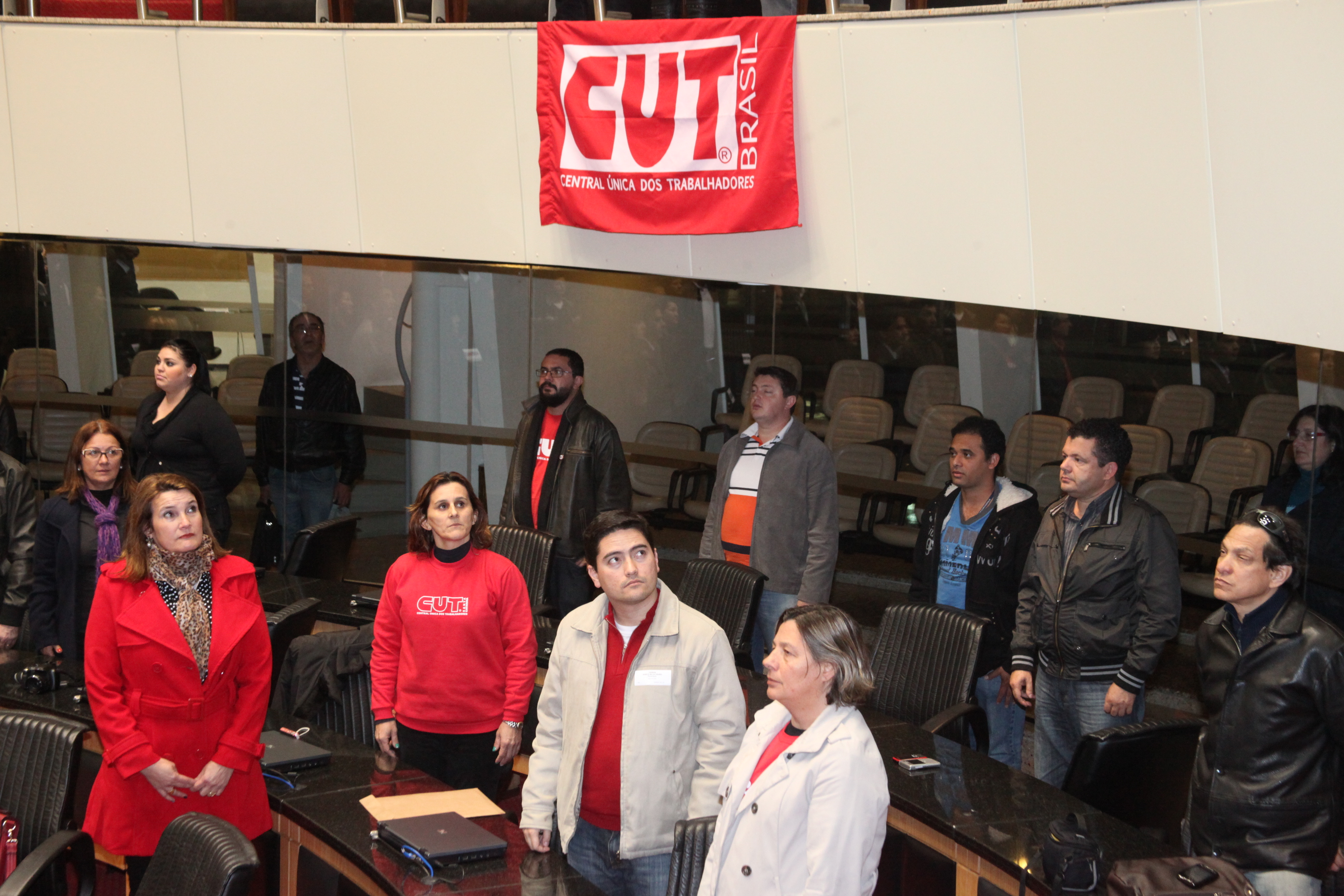 Homenagem aos 30 anos de fundação da CUT nacional. Foto: Fábio Queiroz