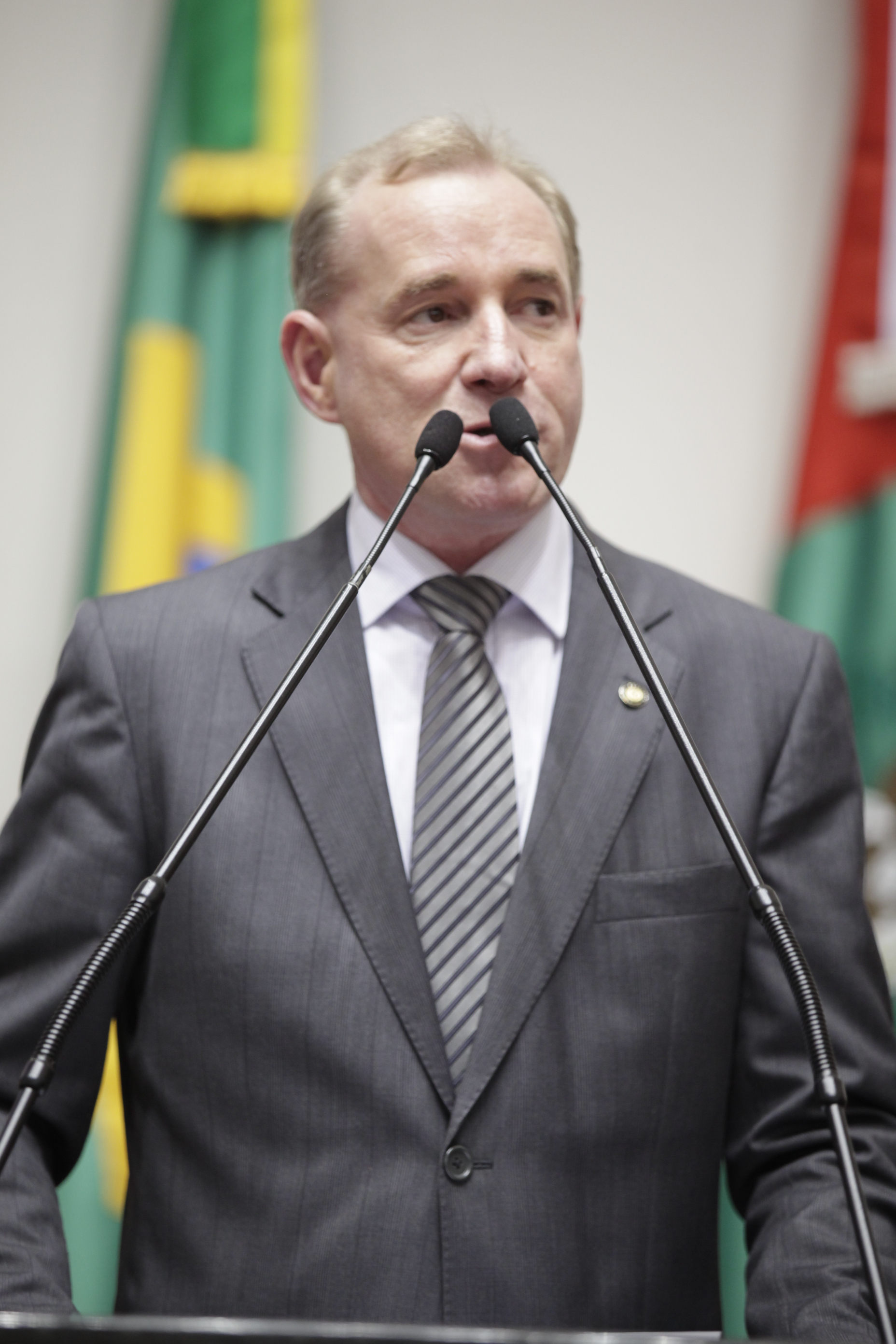 Sessão Ordinária - Plenário Osni Régis - Deputado Aldo Schneider (PMDB) - Foto: Carlos Kilian