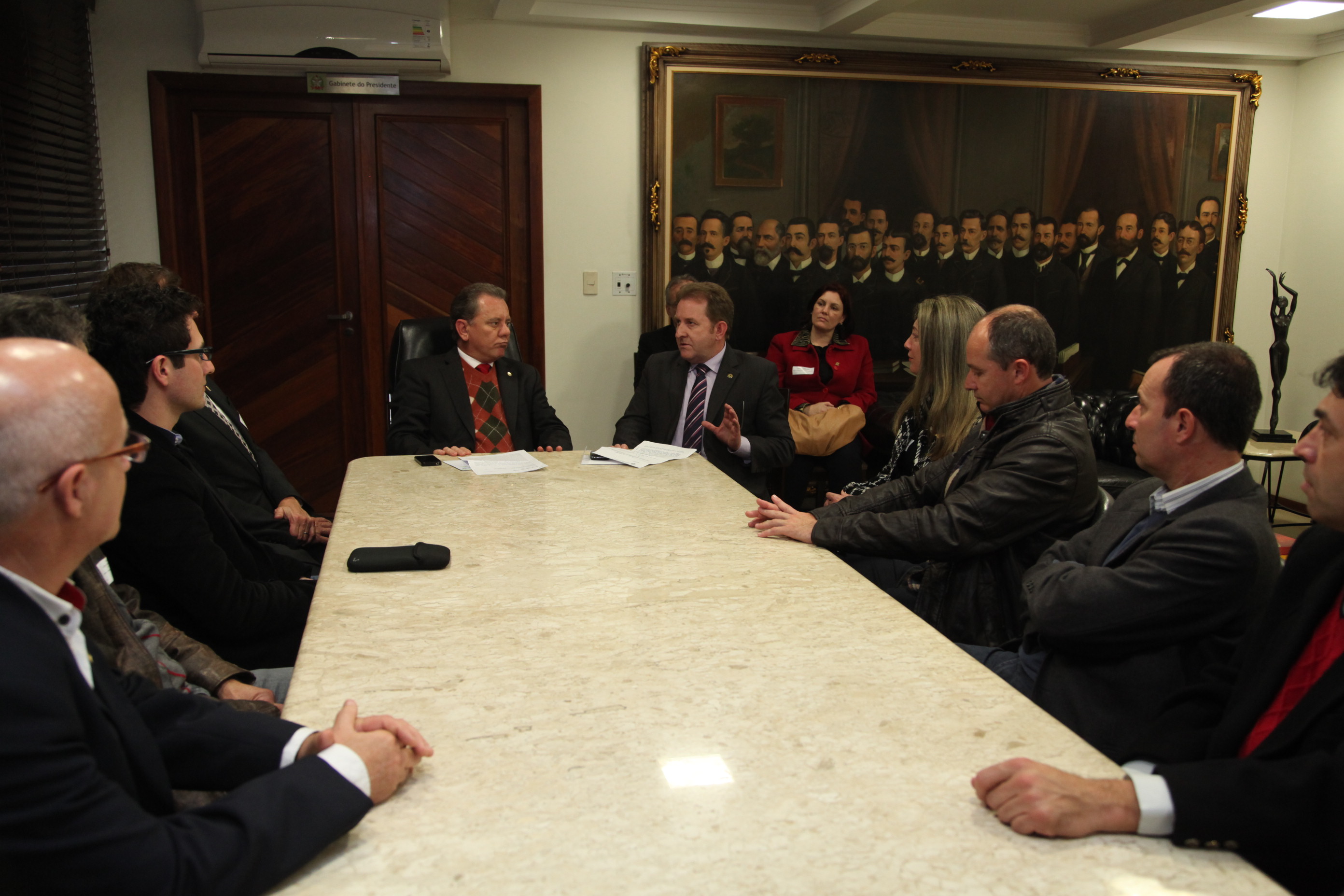 Visita dos Representantes do FCDL de SC