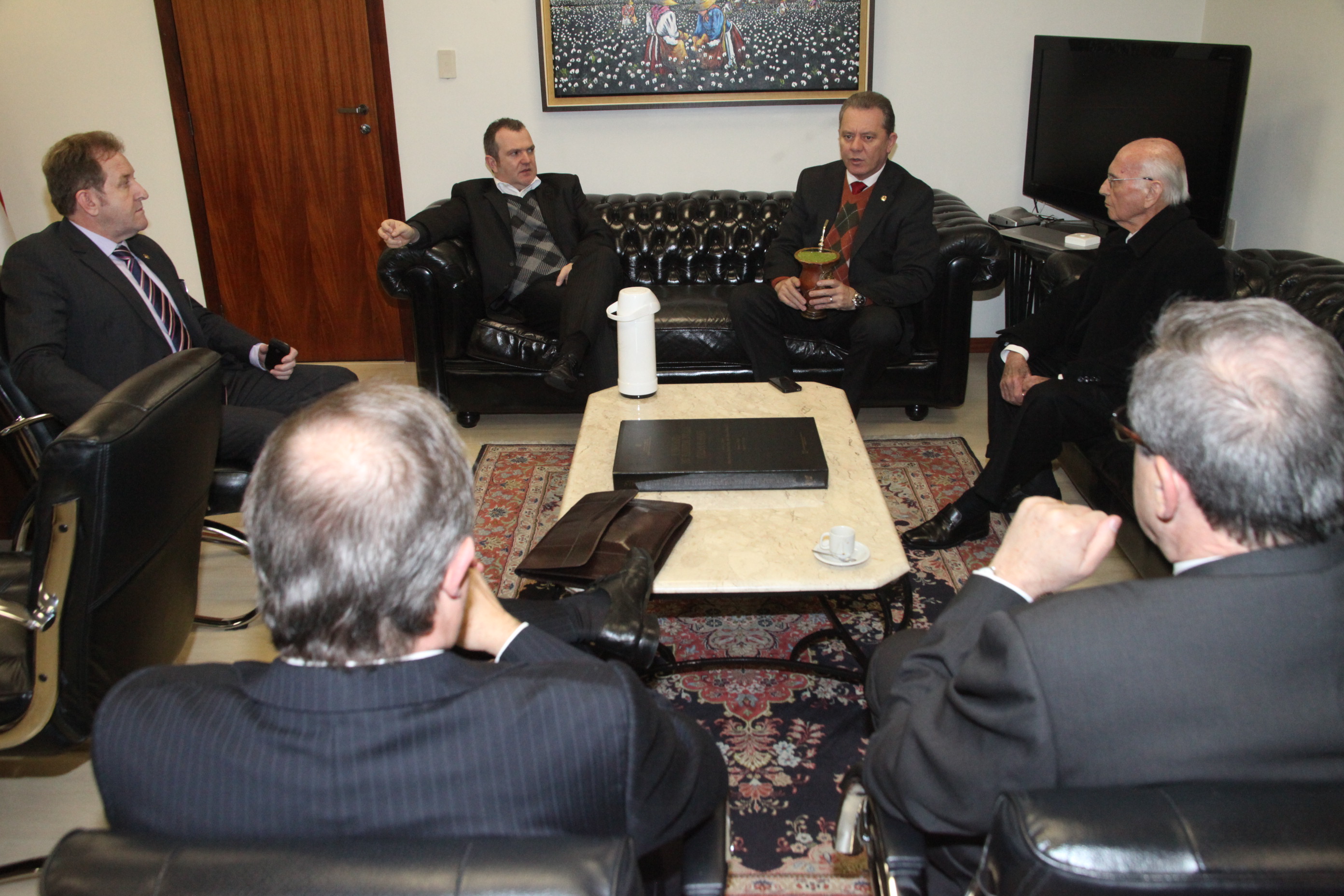 Assinatura do decreto que cria incentivos ao carvão mineral catarinense. Foto: Fábio Queiroz