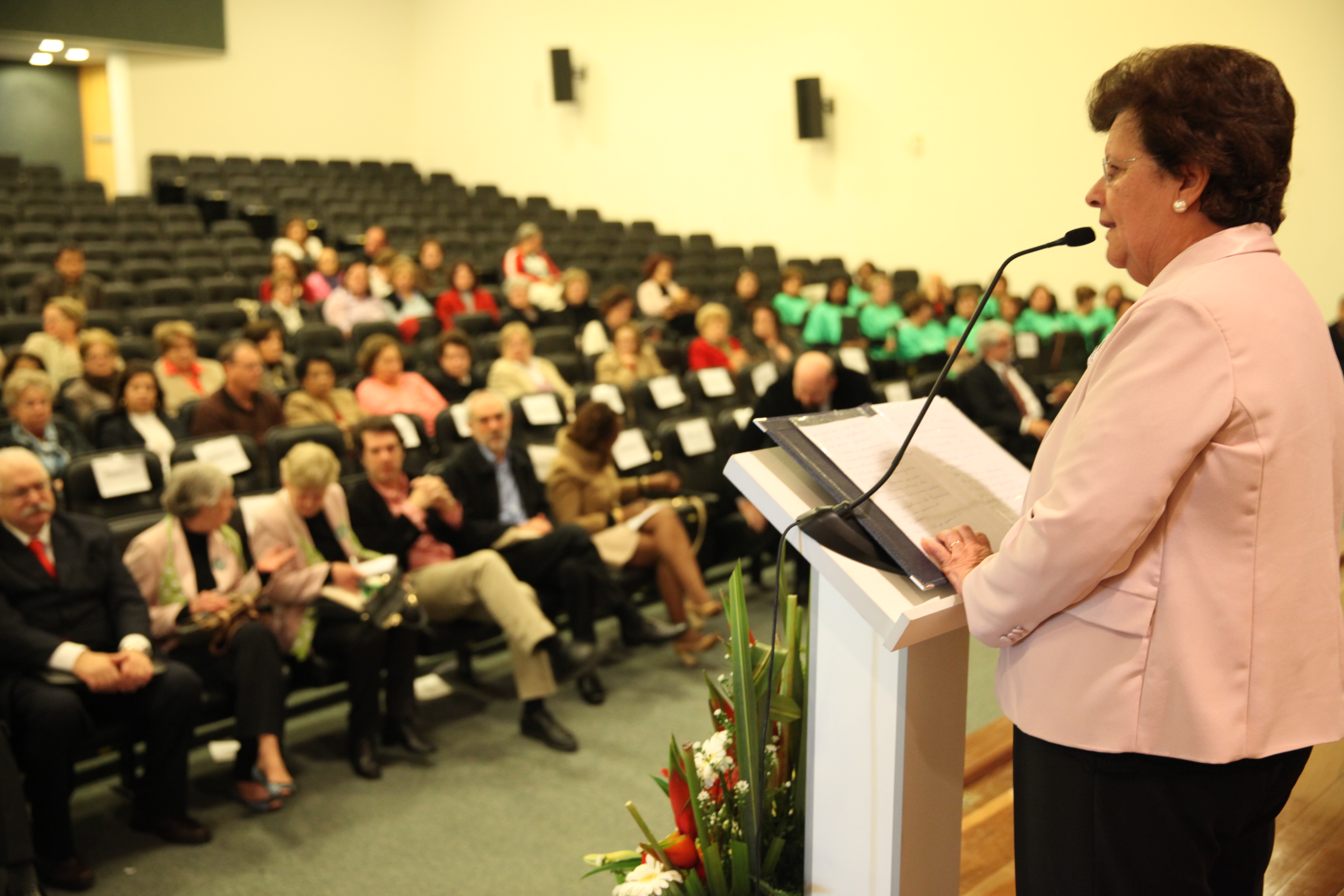 Maria de Andrade da Silva. I Encontro de Profissionais do Magistério - Atividade cultural com o tema: Educação e Sociedade: cenários e desafios. Foto: Miriam Zomer