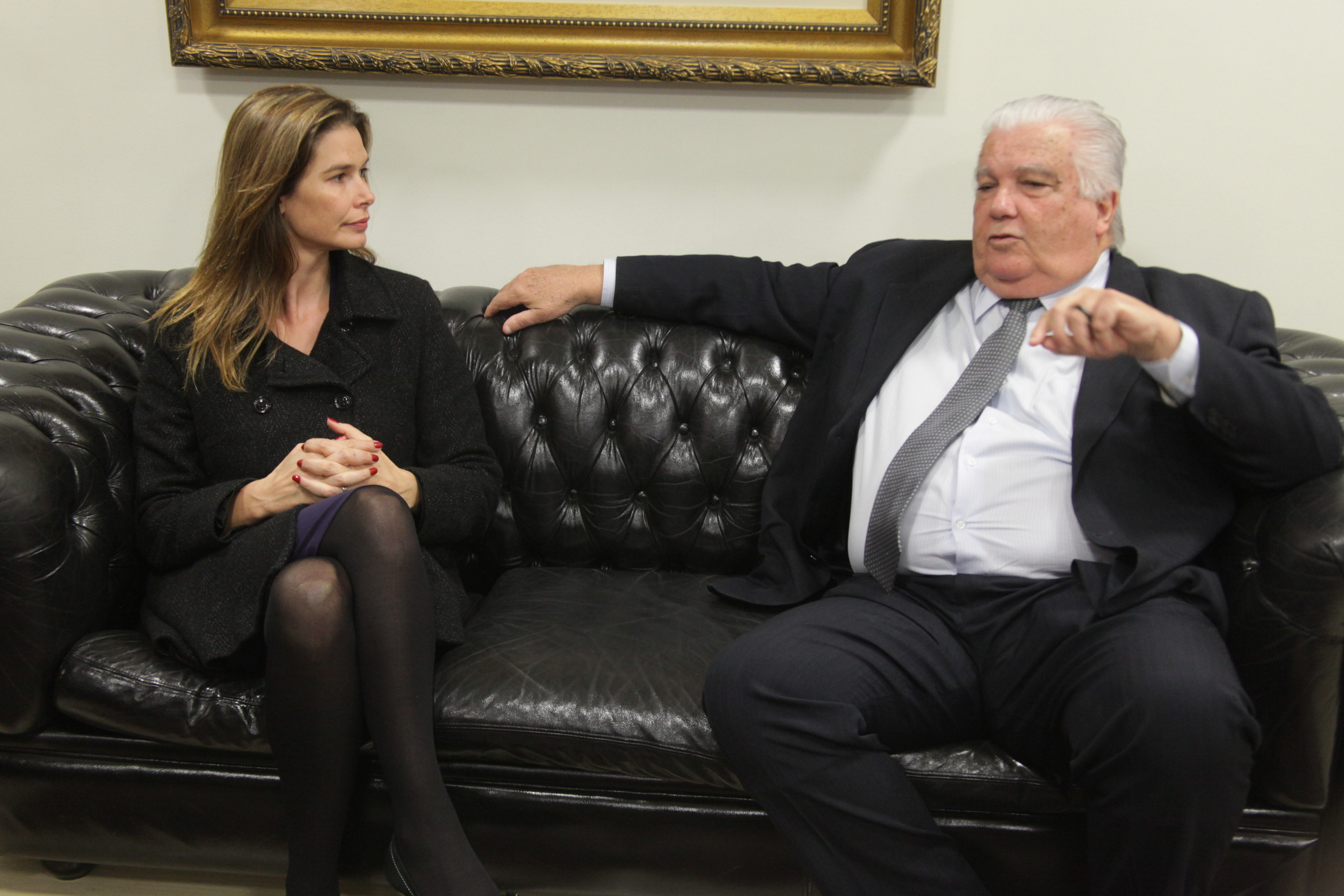 Dep. Angela Albino e Ministro. Visita à presidência - Ministro Marco Antônio Raupp. Foto:Eduardo Guedes de Oliveira.