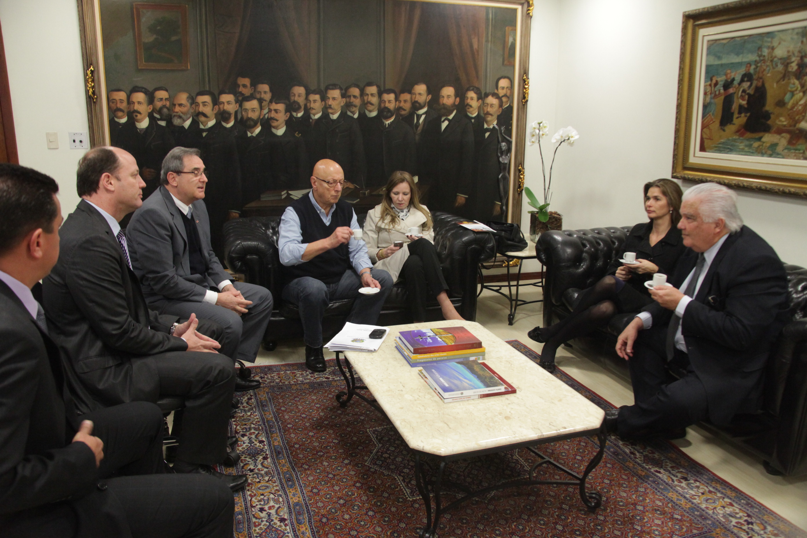 Visita à presidência - Ministro Marco Antônio Raupp. Foto:Eduardo Guedes de Oliveira.