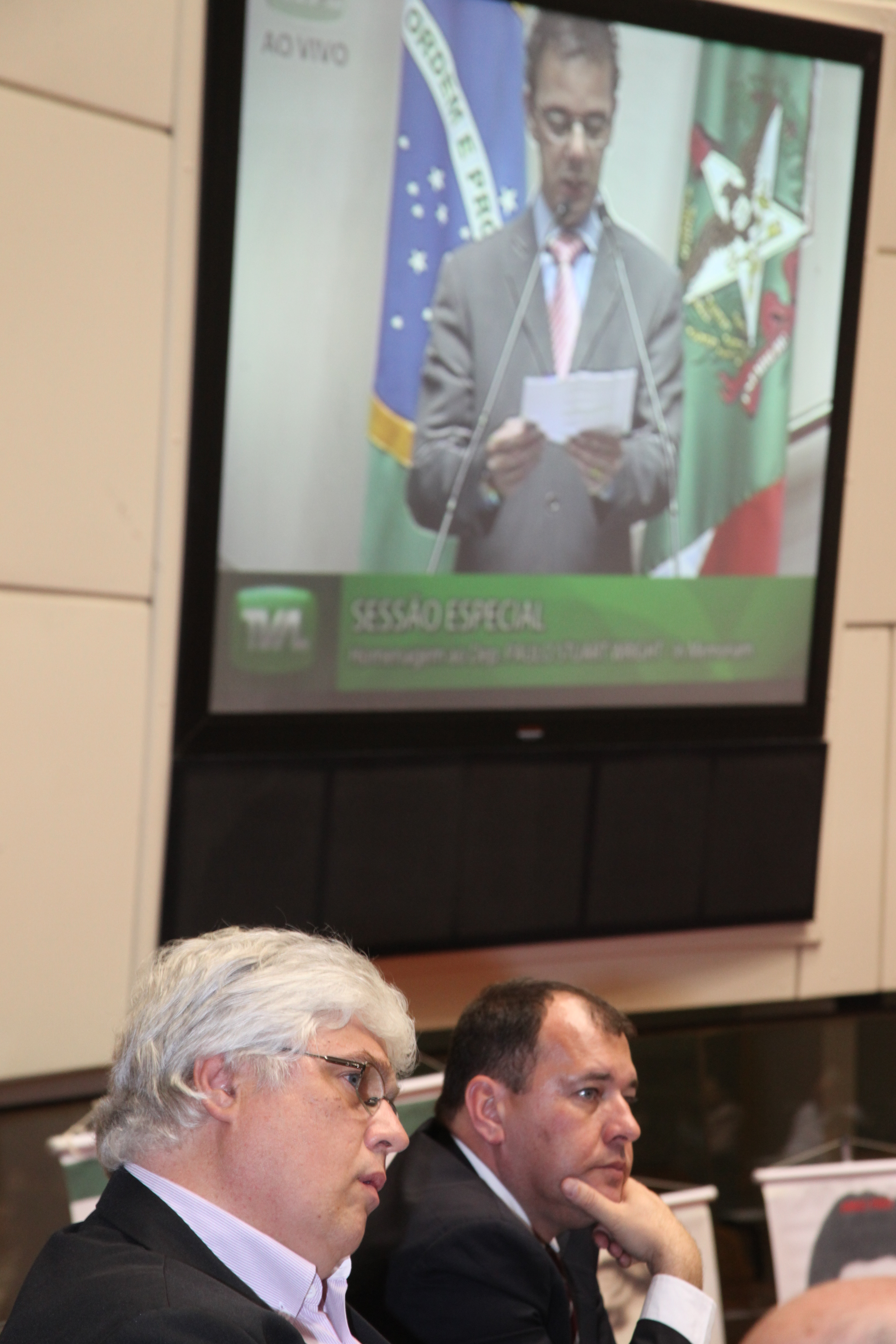 Sessão Especial em homenagem ao deputado assassinado pela ditadura militar brasileira Paulo Stuart Wright, cujo mandato foi cassado pela Assembleia Legislativa de SC. Foto: Fábio Queiroz
