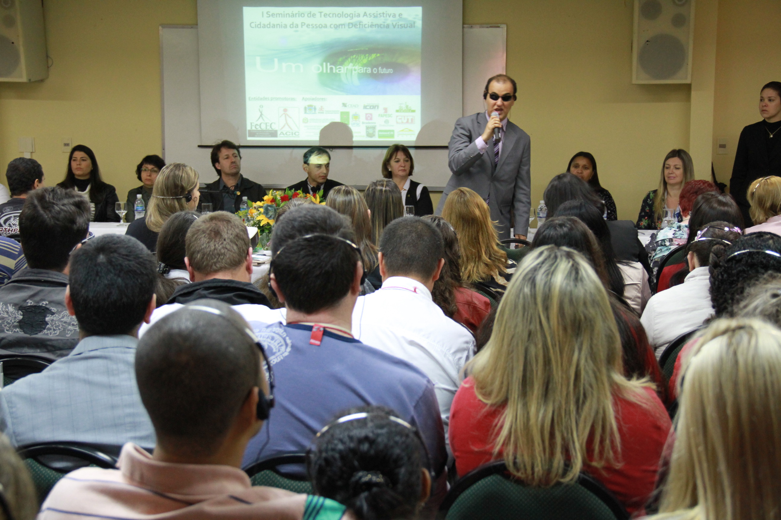 I Seminário de Tecnologia Assistida e Cidadania da Pessoa com Deficiência Visual. Alberto Pereira. Foto: Miriam Zomer