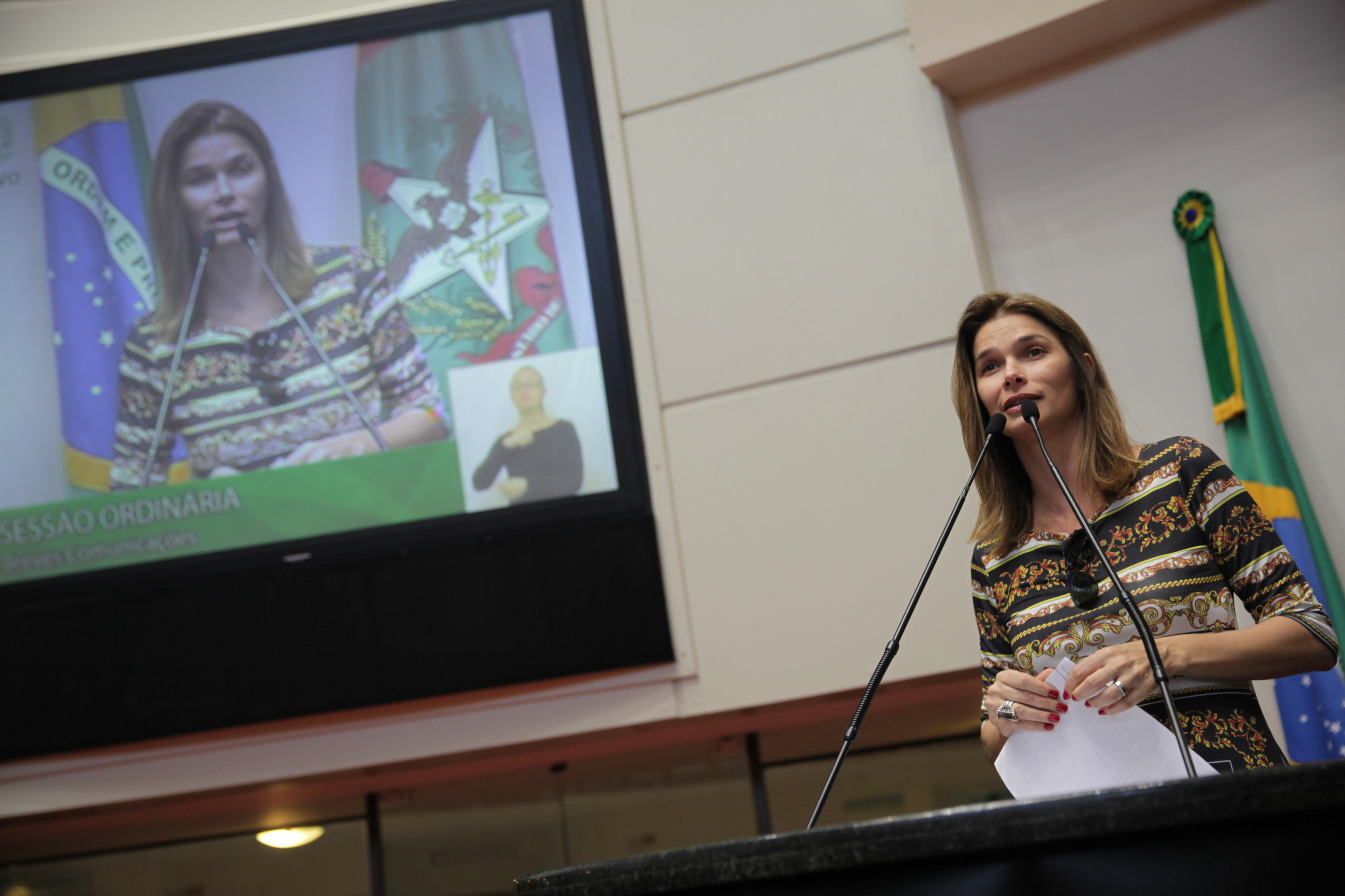 Sessão Ordinária- Deputada Angela Albino (PCdoB) -Foto Lucas Diniz/AgênciaAL