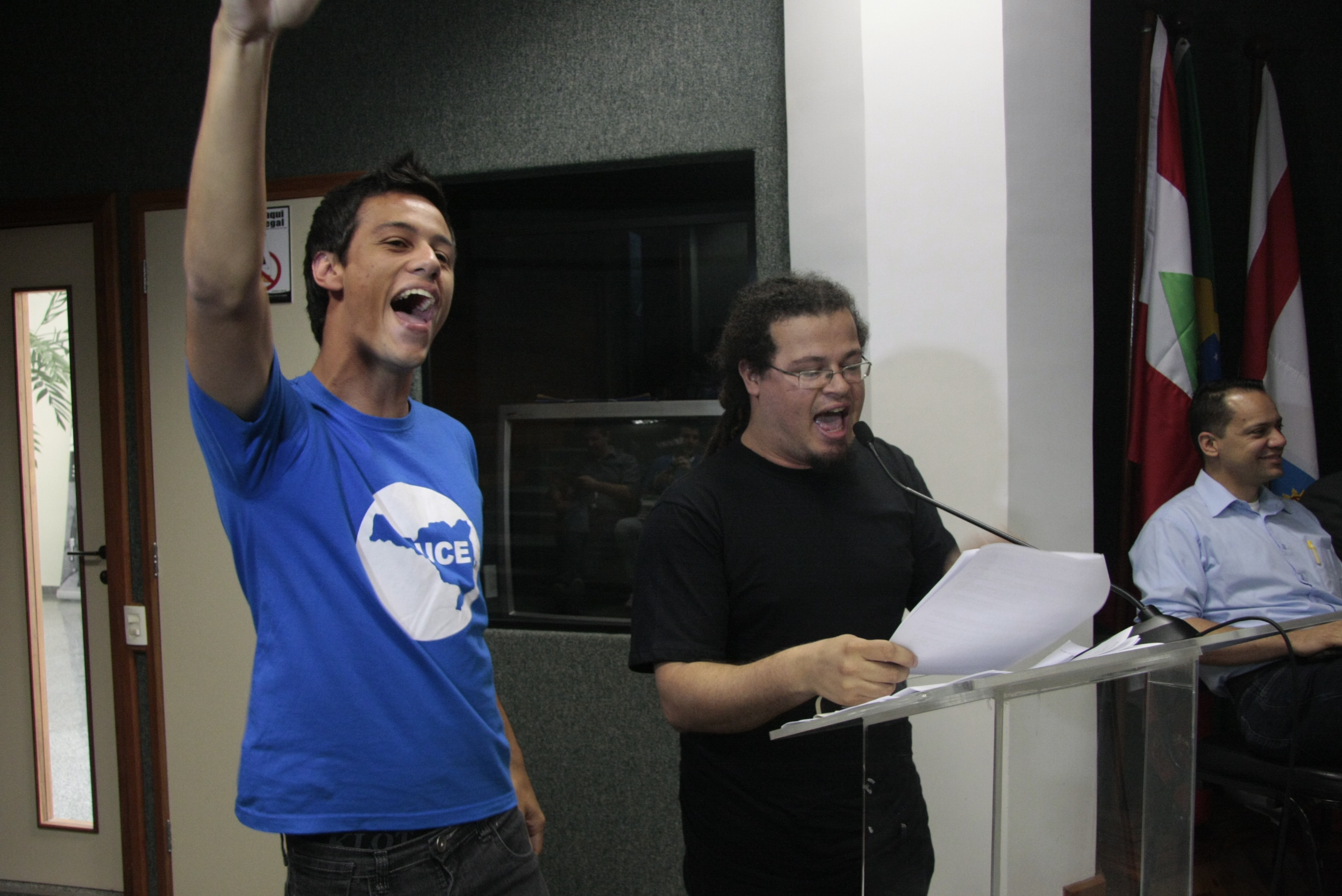 Nova Direção da União Catarinense de Estudantes - UCE/SC. Foto: Eduardo Guedes de Oliveira/Agência AL