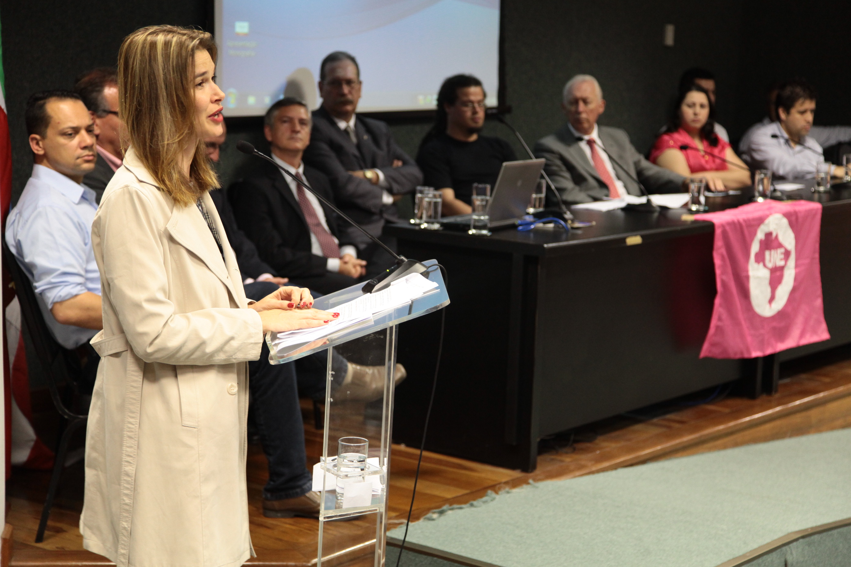 Nova Direção da União Catarinense de Estudantes - UCE/SC. Foto: Miriam Zomer/Agência AL