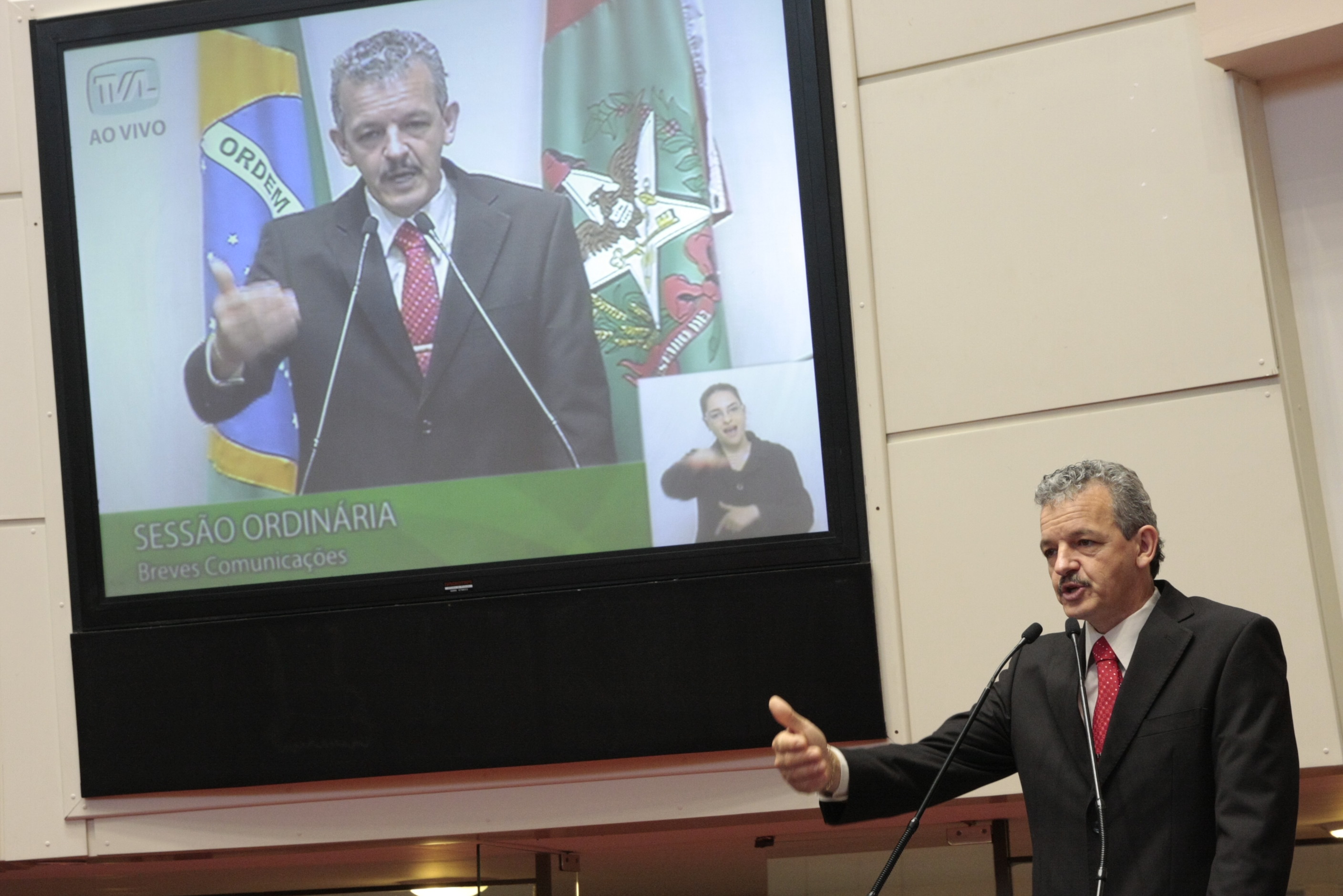Dep. Dirceu Drech. Sessão Ordinária - Plenário Deputado Osni Régis. Foto: Eduardo Guedes de Oliveira/AgênciaAL