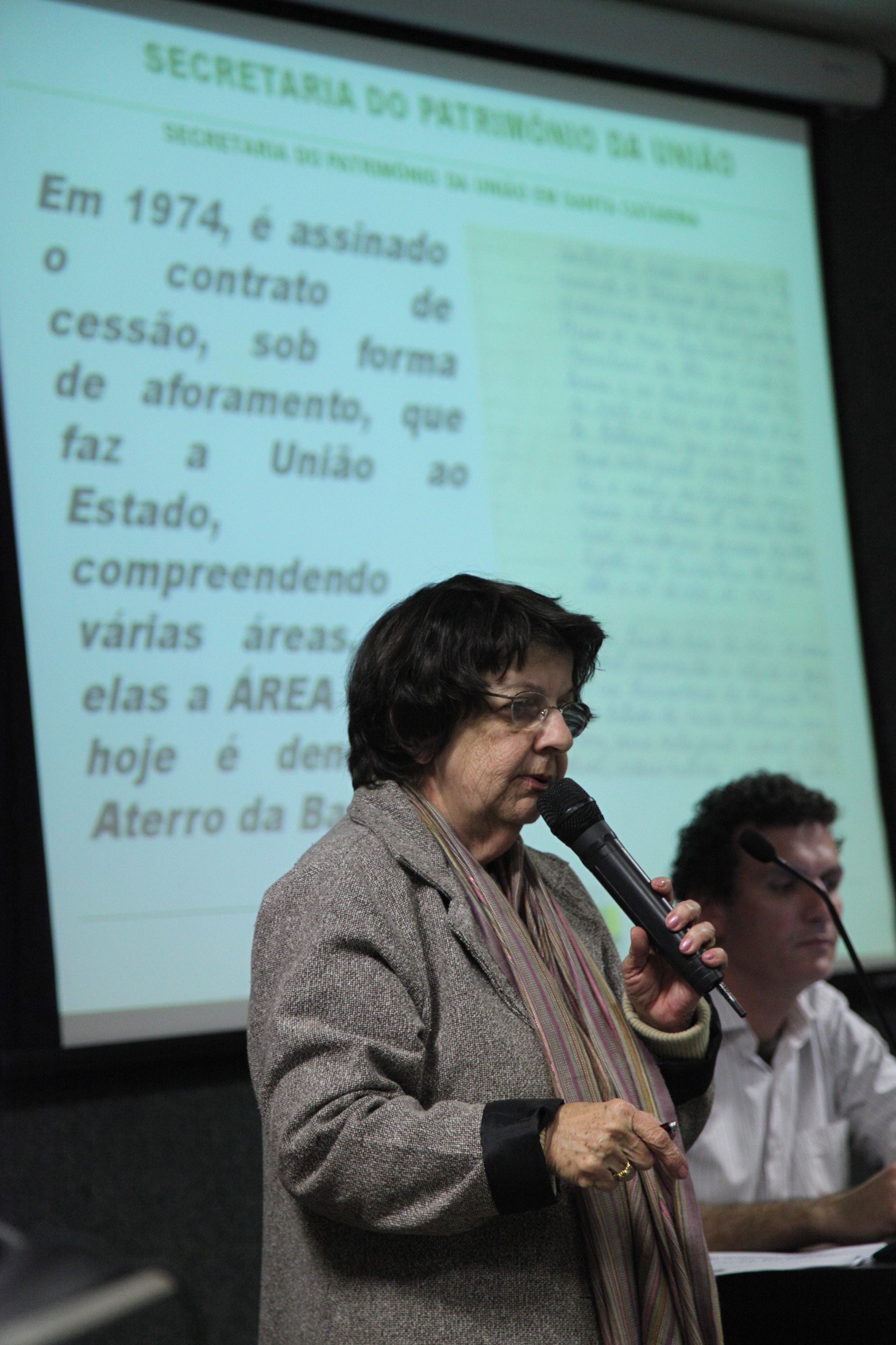 Audiência Pública - Aterro da Baía Sul de Florianópolis - Isolde Espíndola