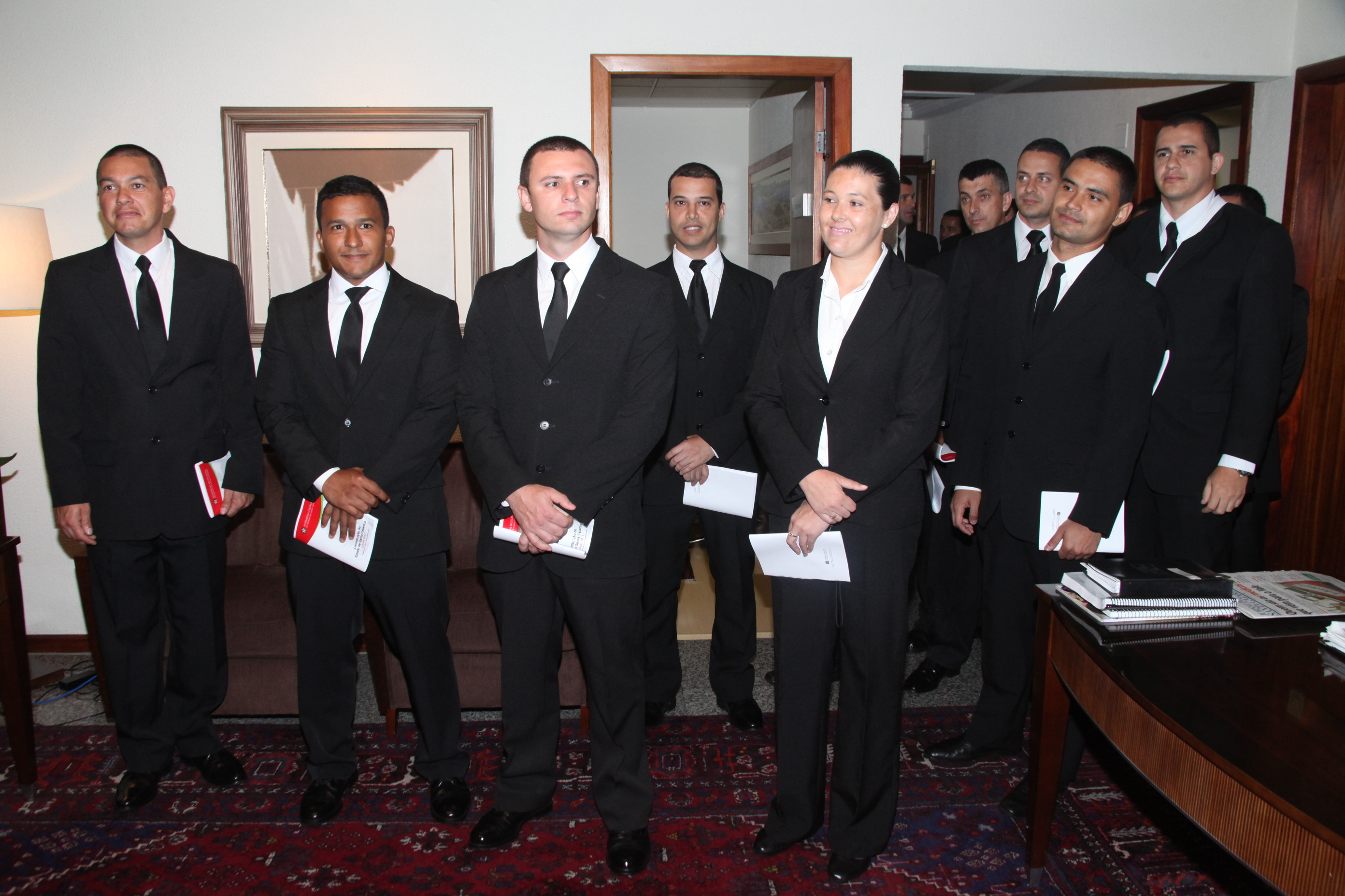 Cadetes da Polícia Militar visitam a Assembleia Legislativa de Santa Catarina. Foto: Fábio Queiroz