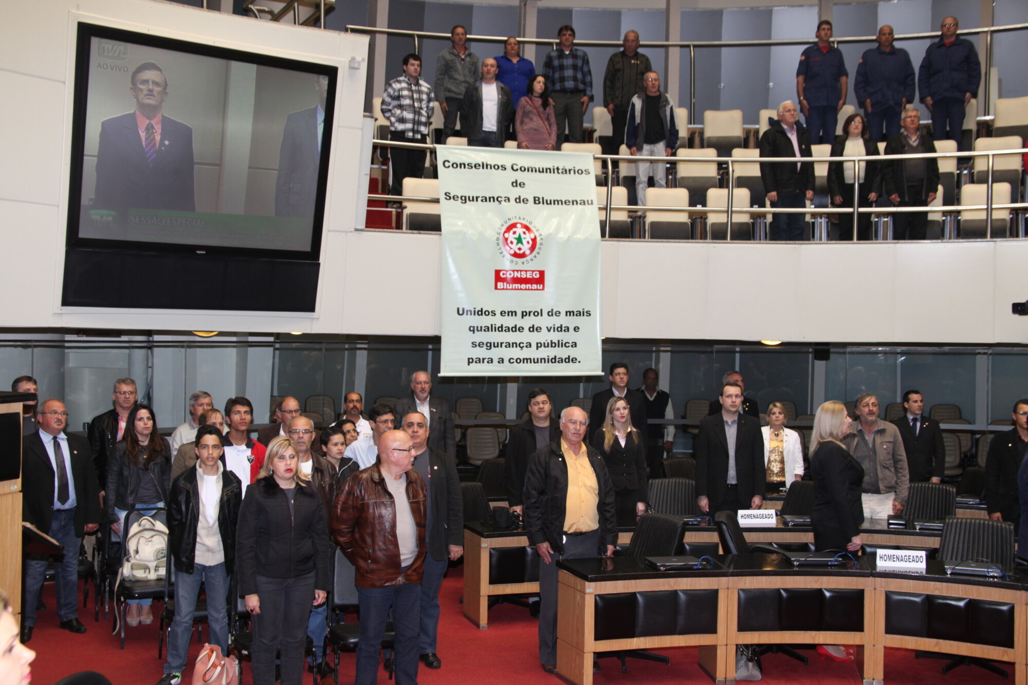 Legislativo homenageia Conselhos Comunitários de Segurança de Santa Catarina