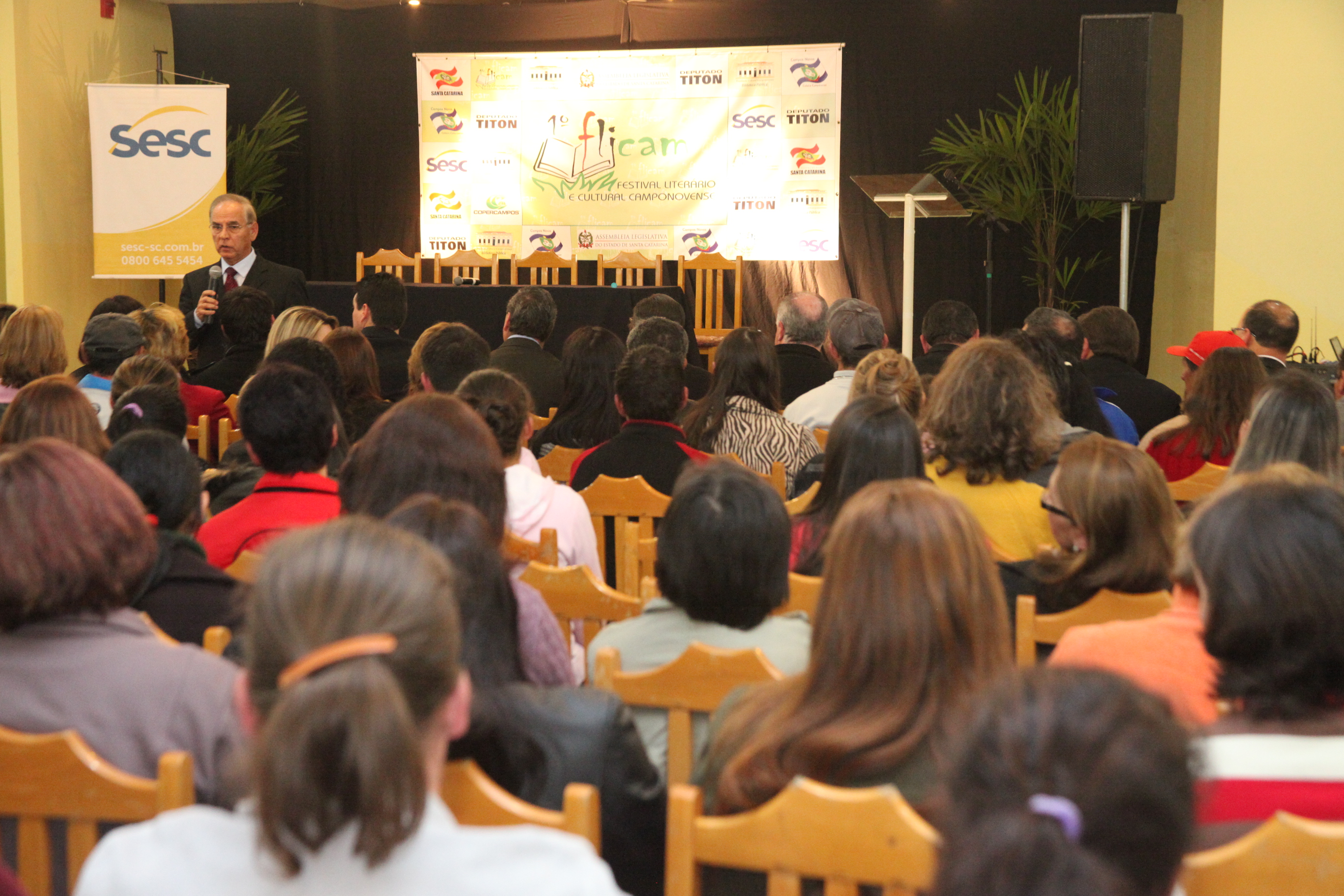 1° Festival Literário e Cultural Camponovense. Foto: Fábio Queiroz/Agência Alesc