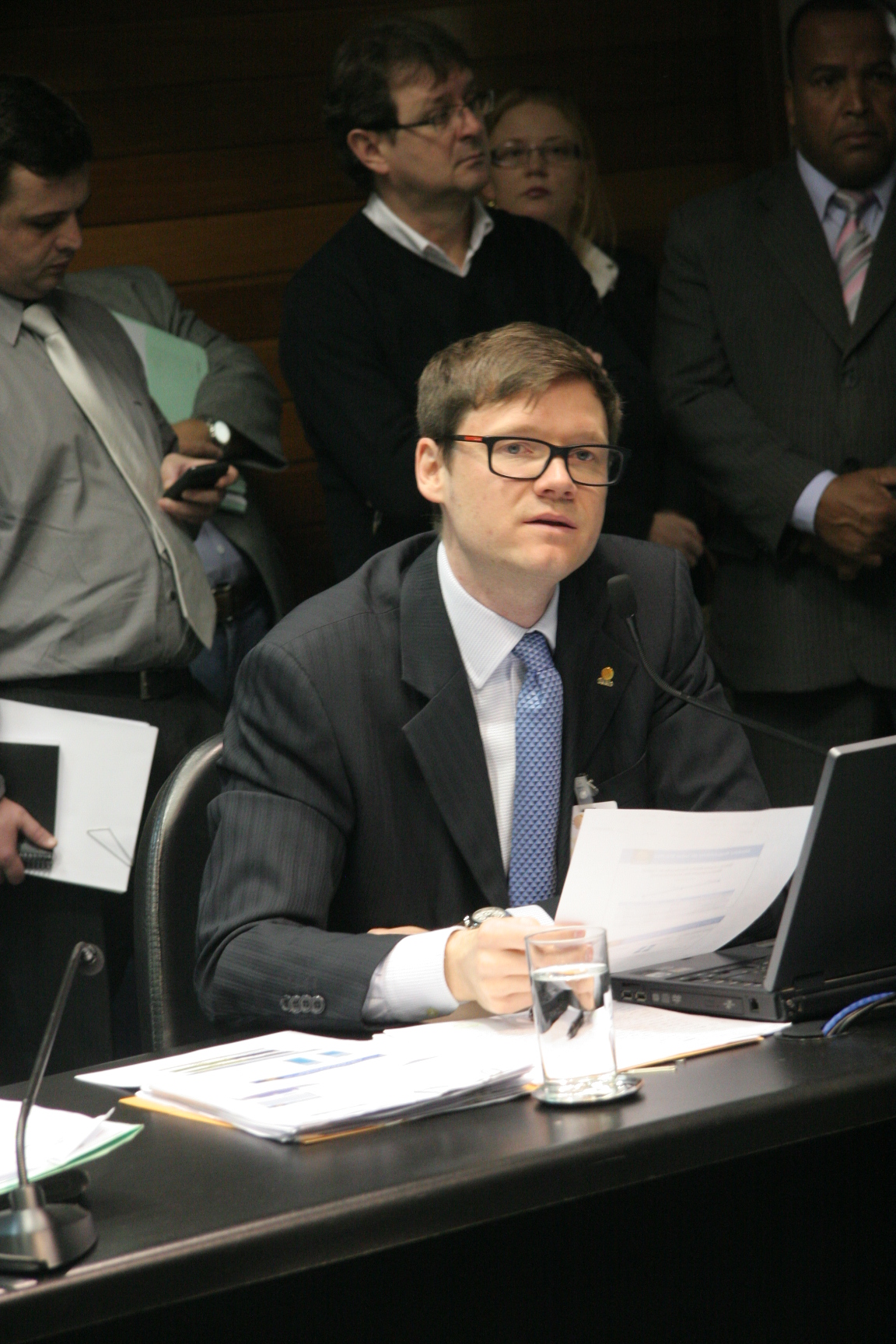 Cleverson Siewert, presidente da CELESC. Comissão de Constituição e Justiça. Foto:Eduardo Guedes de Oliveira/ Agência AL.