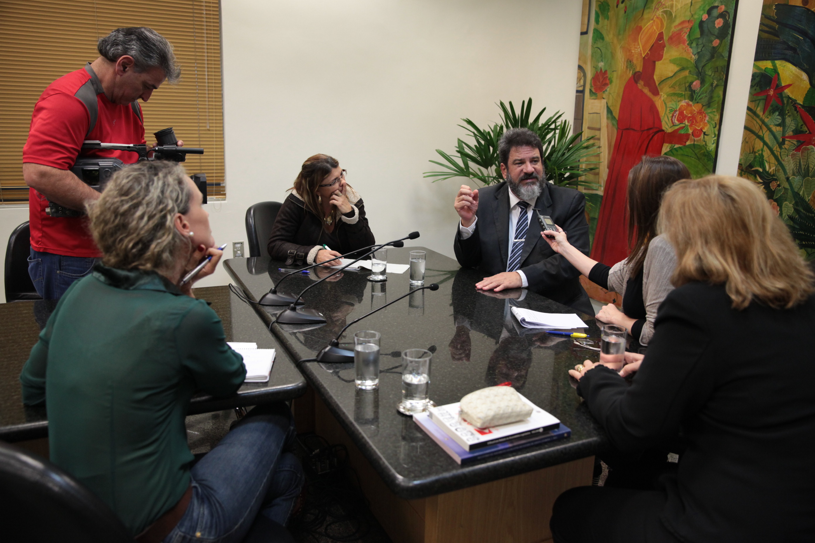 Coletiva com Mário Sérgio Cortella - Foto: Lucas Gabriel Diniz
