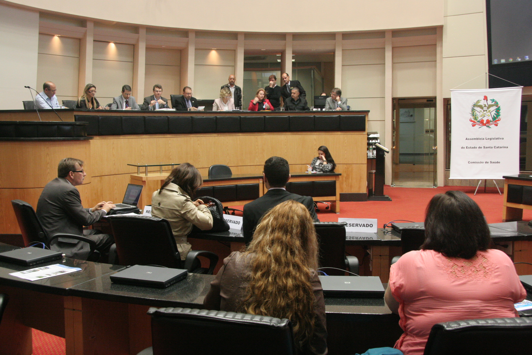 Reunião ampliada da Comissão de Saúde que debaterá sobre a problemática envolvendo o funcionamento do SAMU em Santa Catarina. Foto: Eduardo Guedes de Oliveira/Agência AL
