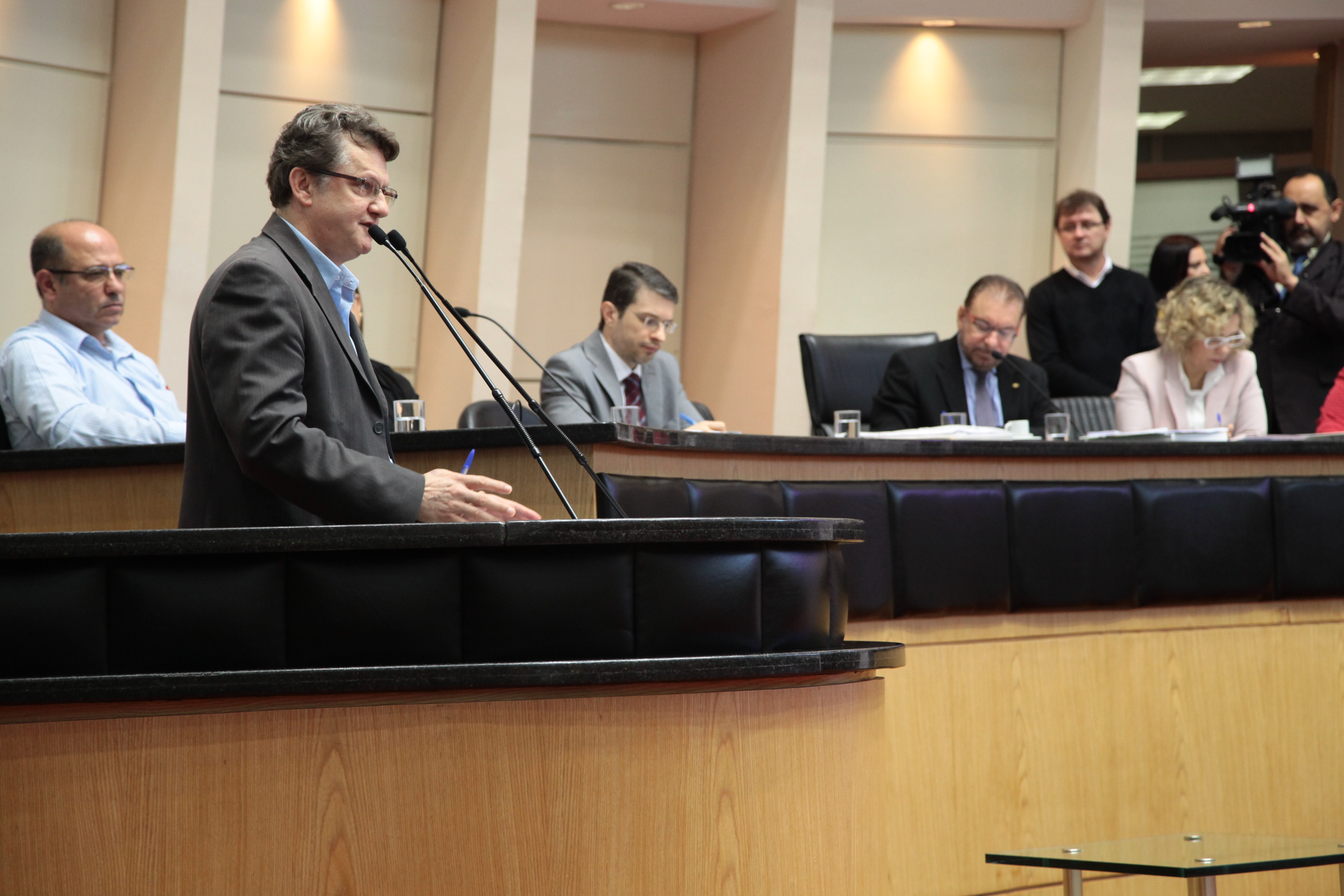 Reunião ampliada da Comissão de Saúde que debaterá sobre a problemática envolvendo o funcionamento do SAMU em Santa Catarina. Foto: Miriam Zomer/Agência AL