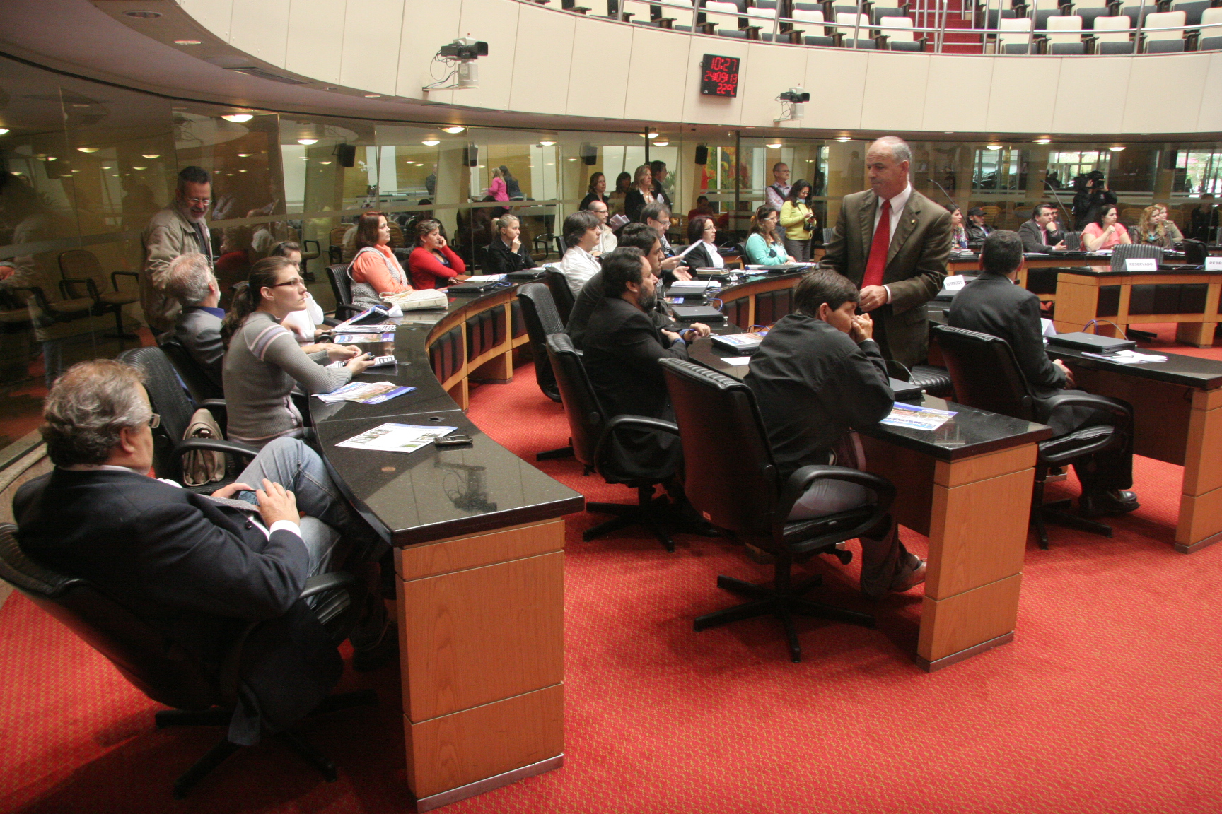 Reunião ampliada da Comissão de Saúde que debaterá sobre a problemática envolvendo o funcionamento do SAMU em Santa Catarina. Foto: Eduardo Guedes de Oliveira/Agência AL