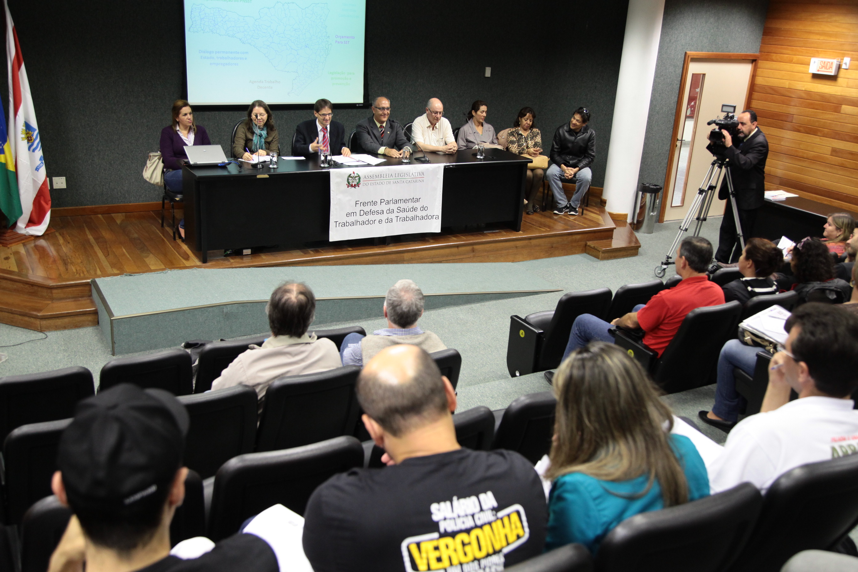 Frente Parlamentar em Defesa da Saúde do Trabalhador - Saúde do Trabalhador e da Trabalhadora no Serviço Público. Foto: Miriam Zomer/Agência AL