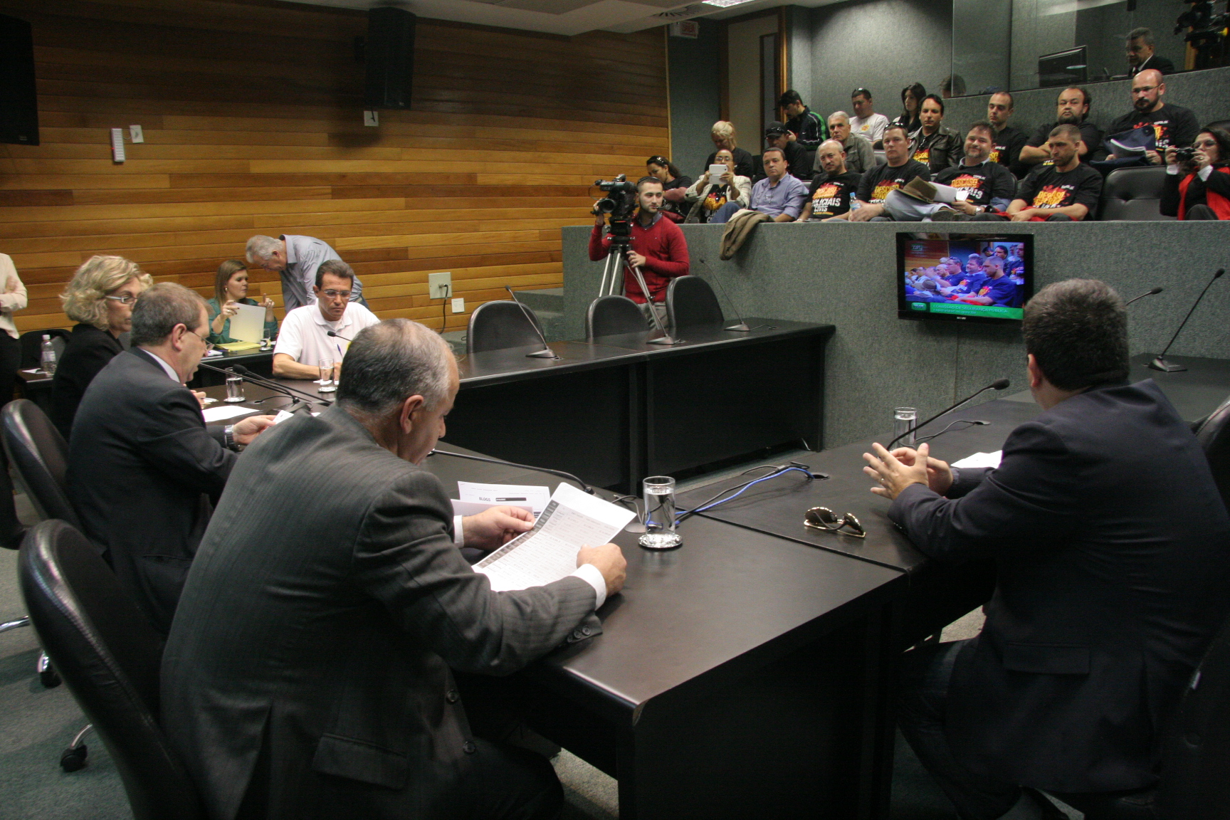 Reunião da Comissão de Segurança Pública e Comissão de Pesca e Aquicultura. Foto: Eduardo Guedes de Oliveira/Agência AL