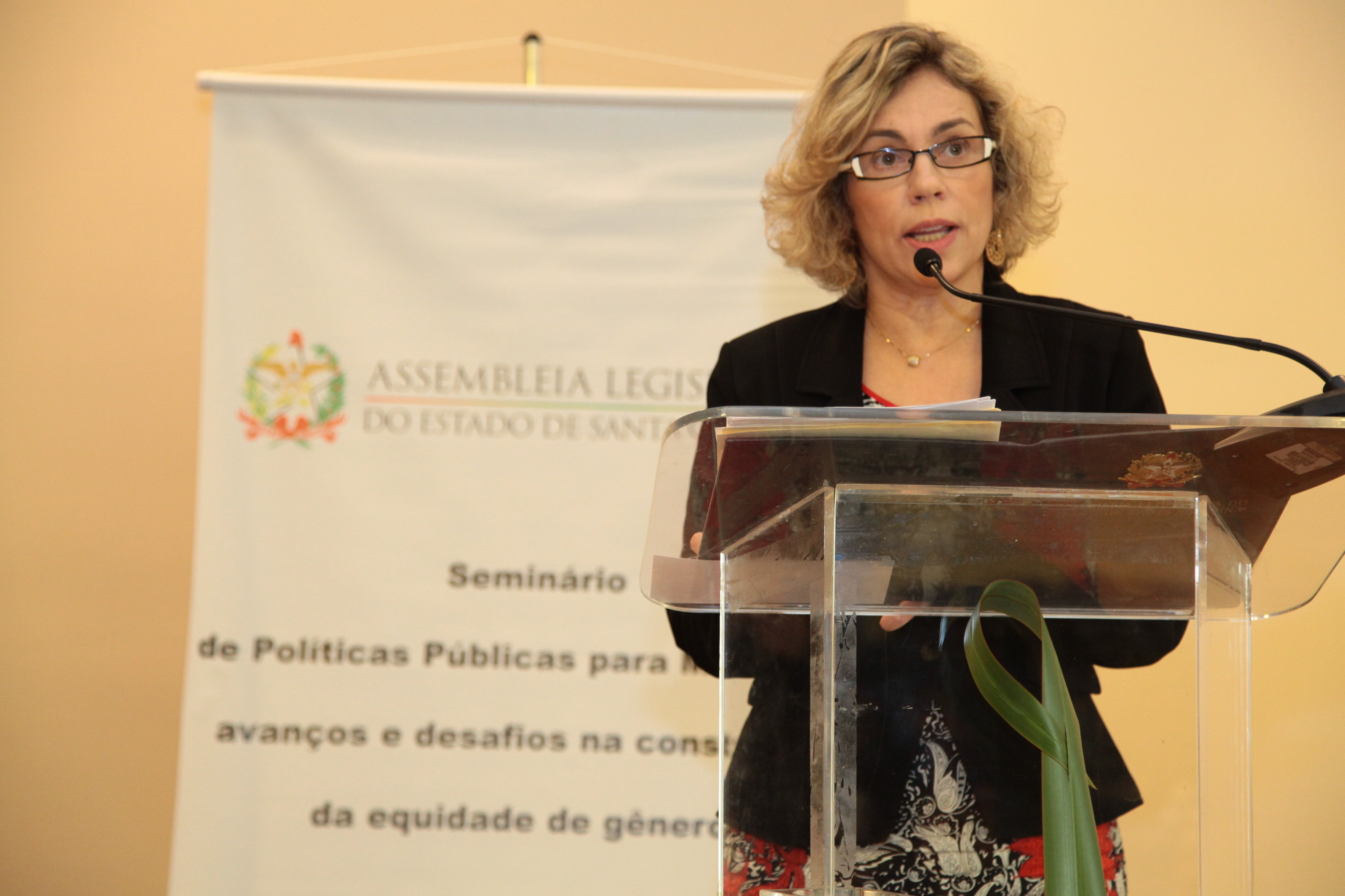 Seminário sobre Violência contra a Mulher, promovido pela Bancada Feminina da Alesc. Foto: Miriam Zomer/ Agência AL