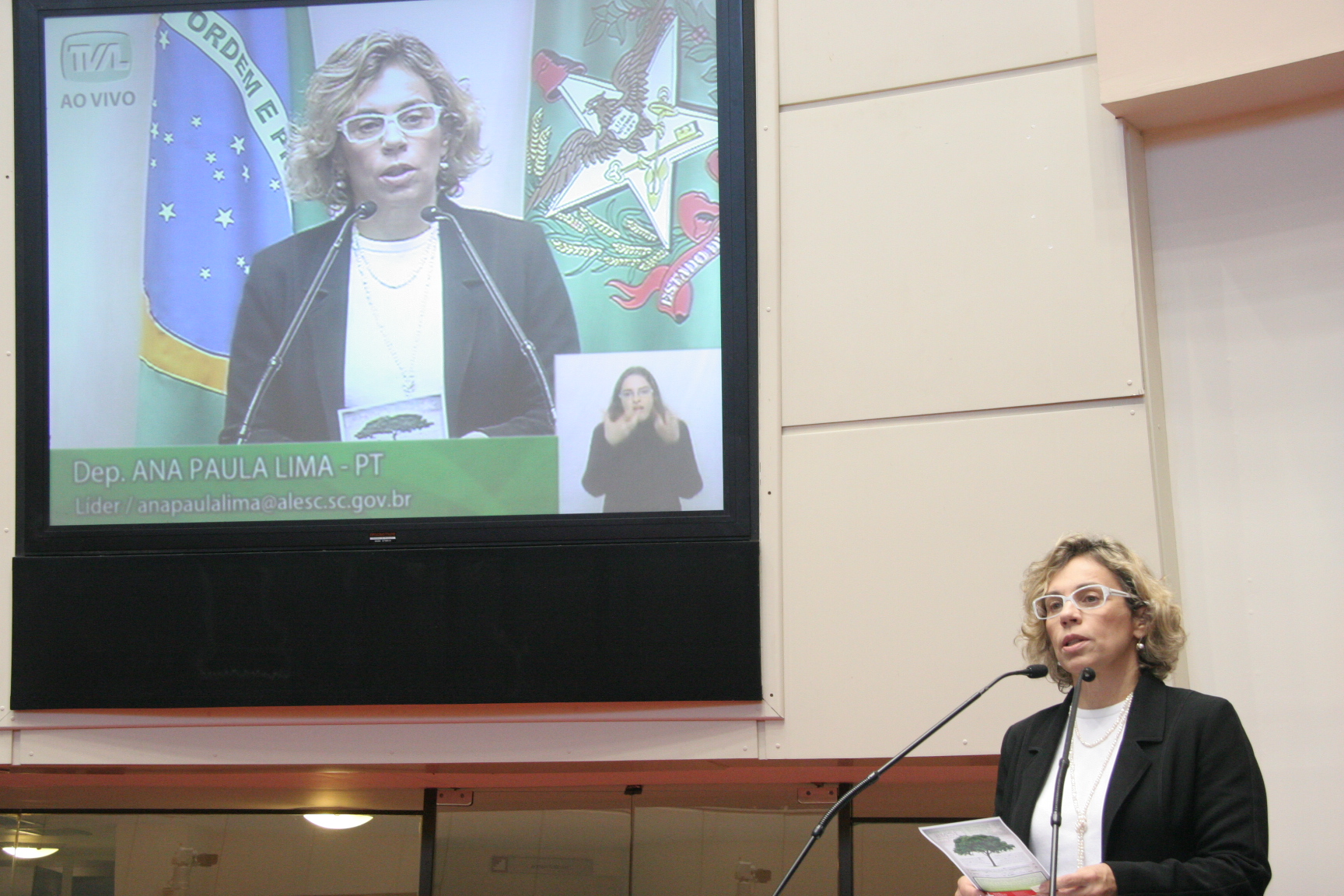 Dep. Ana Paula Lima - Foto: Eduardo Guedes de Oliveira/ Agência AL
